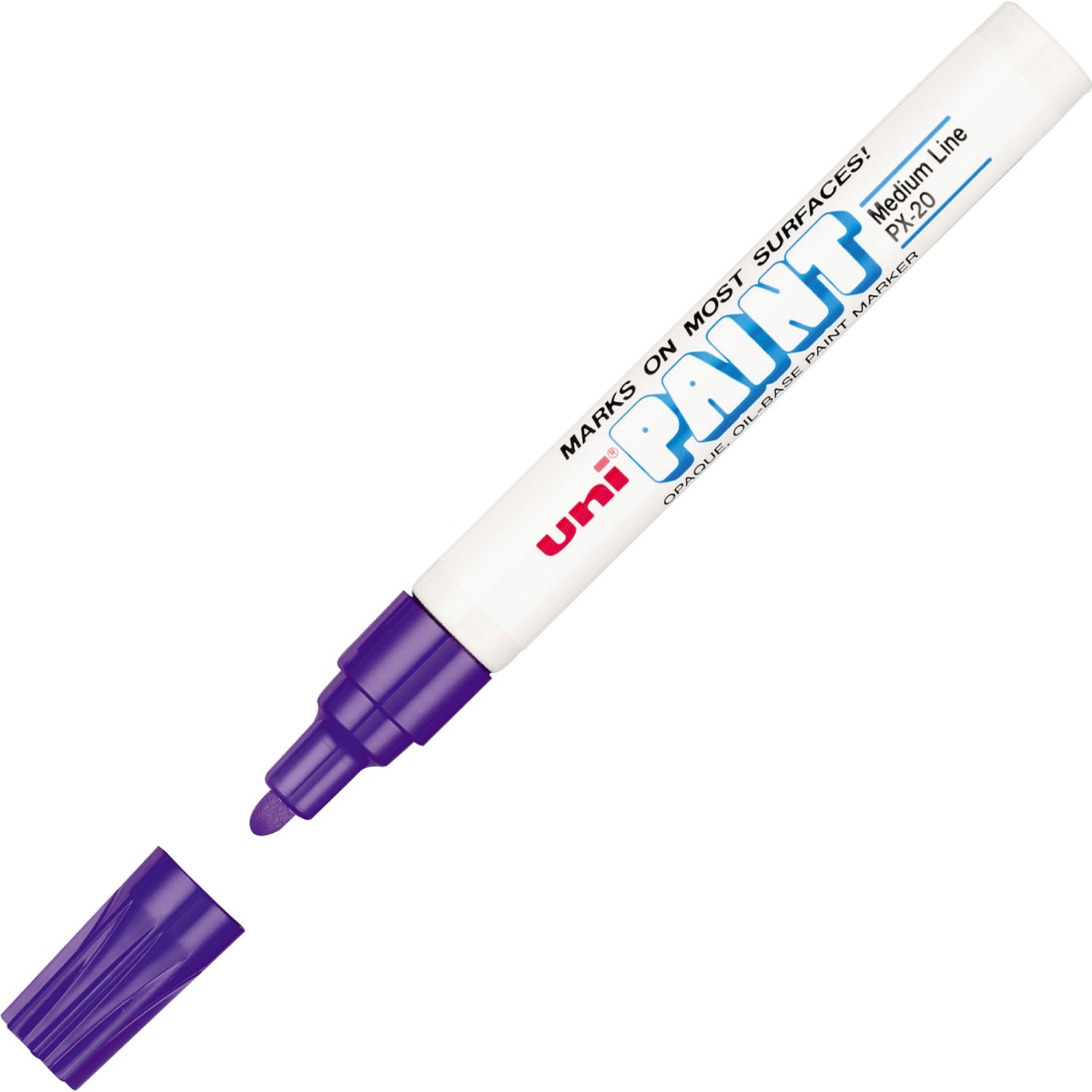 Uni-Paint Markers, Medium Point, Violet, Pack Of 12 - Image 3