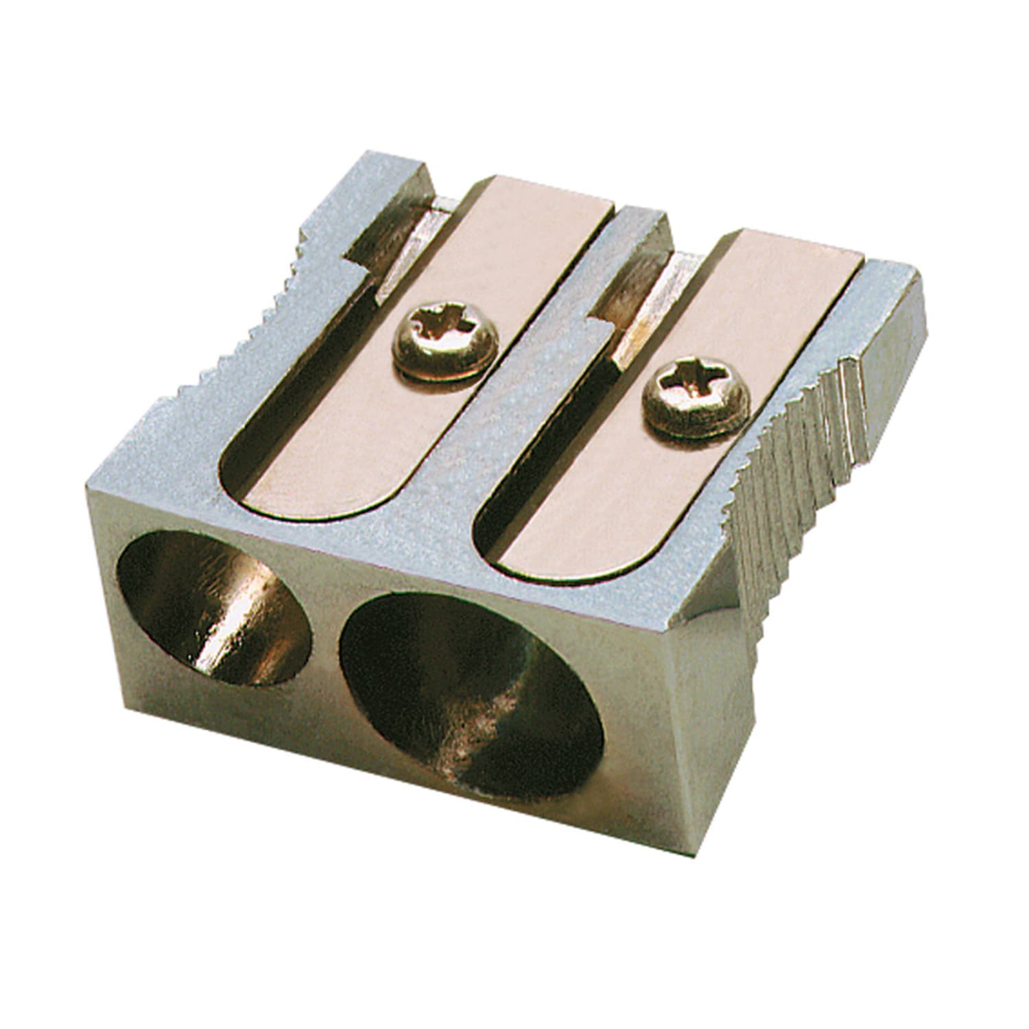 Charles Leonard Metal Two Hole Pencil Sharpener, Pack Of 12 - Image 3