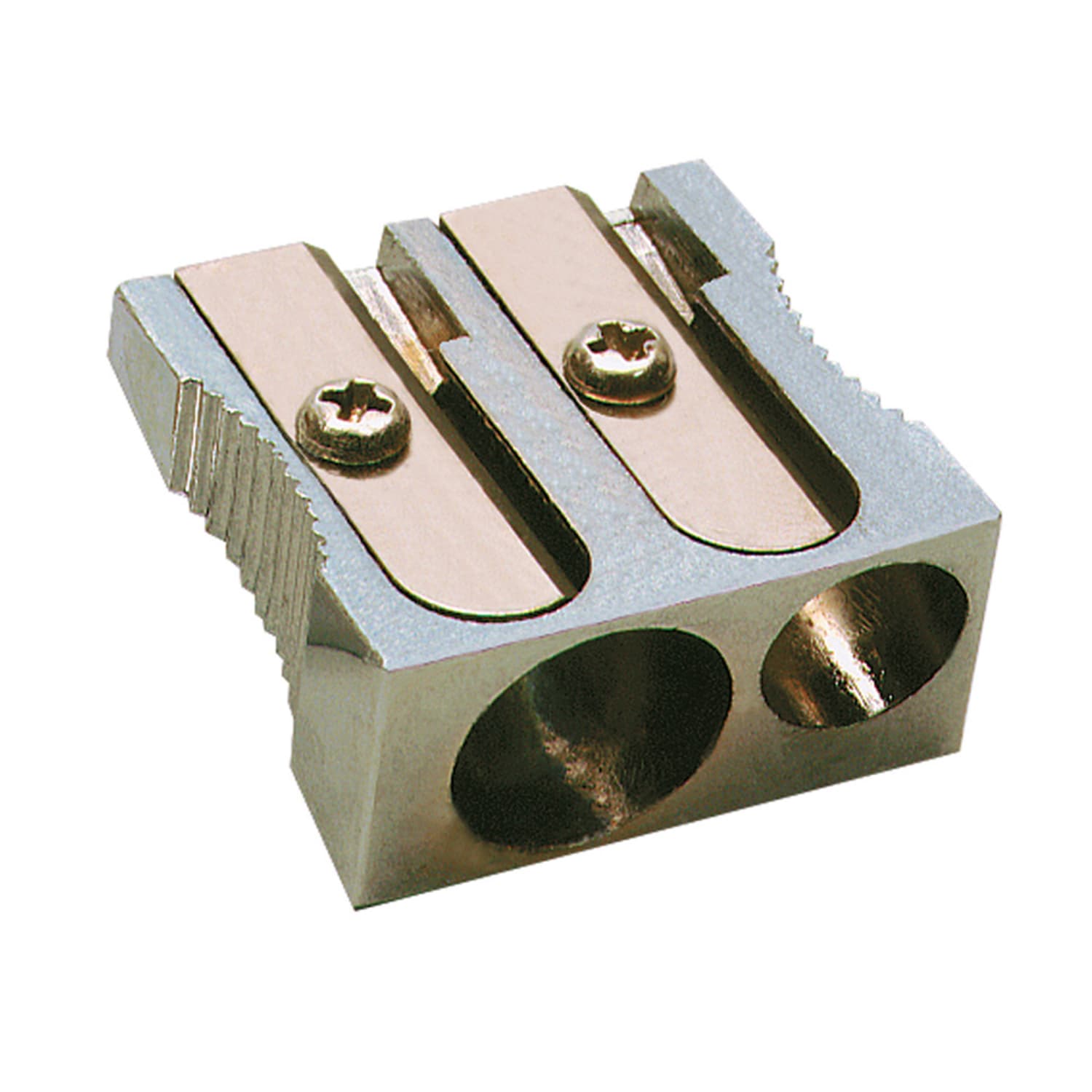Charles Leonard Metal Two Hole Pencil Sharpener, Pack Of 12 - Image 4