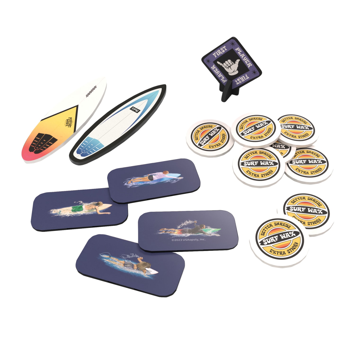 USAopoly The Perfect Wave Surfing Themed Light Strategy Card Game - Image 5
