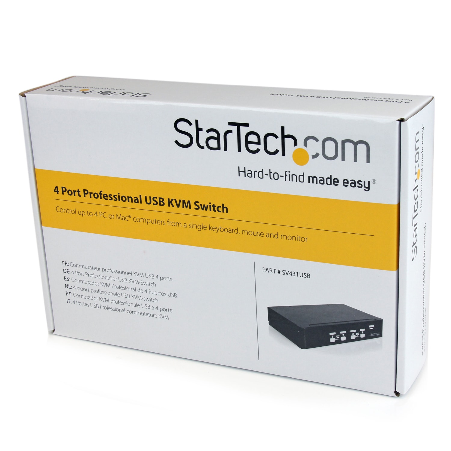 StarTech.com StarTech.com StarView SV431USB - KVM switch - USB - 4 ports - 1 local user - USB - 1U - Image 5