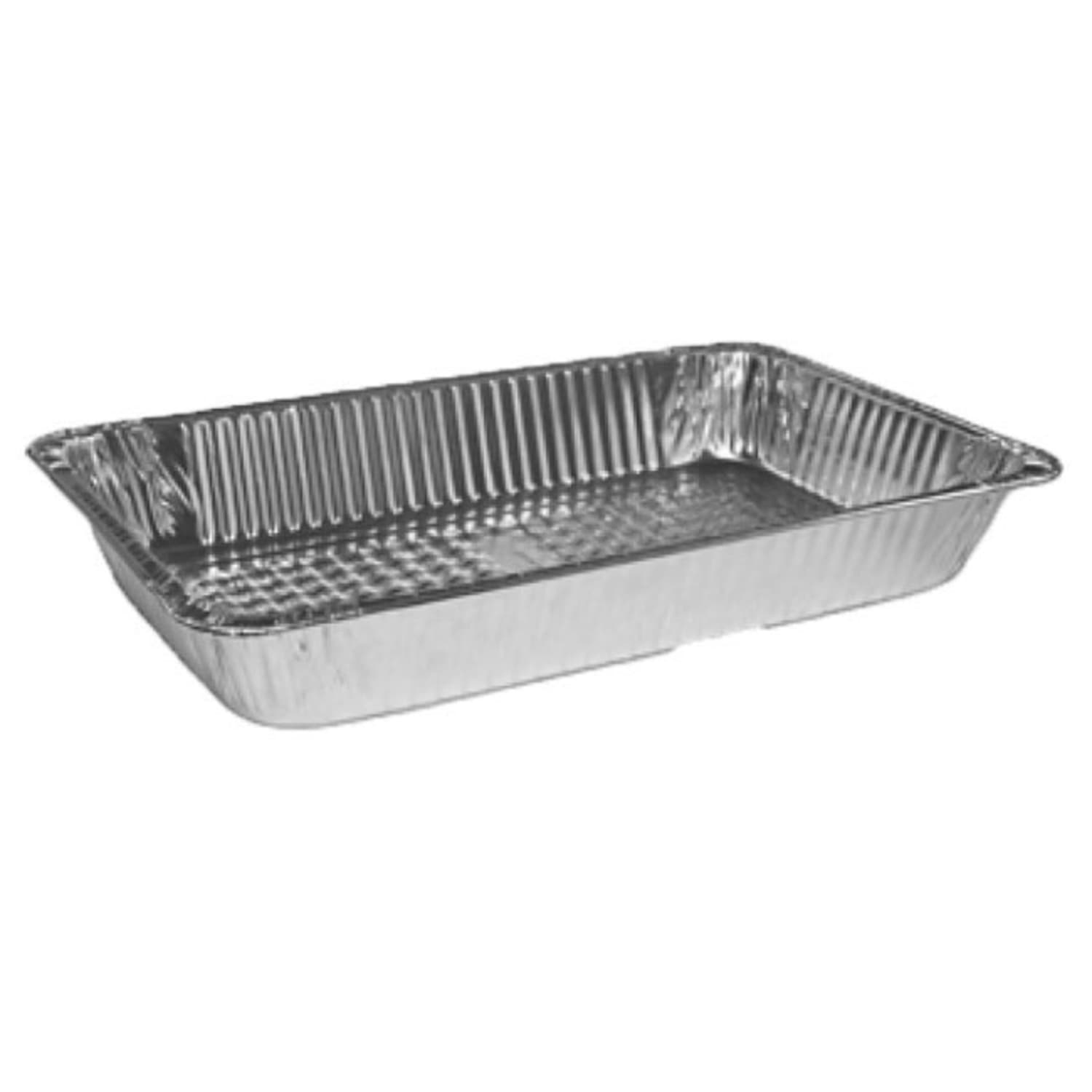HFA Full Size Foil Pans, 343 Oz, 20 3/4in x 12 13/16in x 3 3/16in, Silver, Carton Of 50 - Image 3