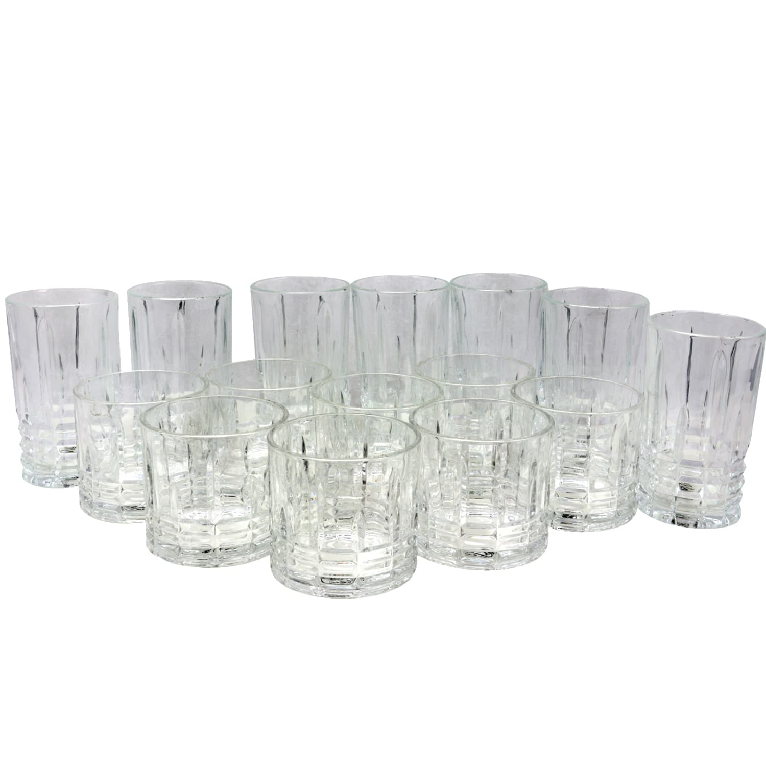 Gibson Home Jewelite 16-Piece Tumbler And Glass Set, Clear - Image 5