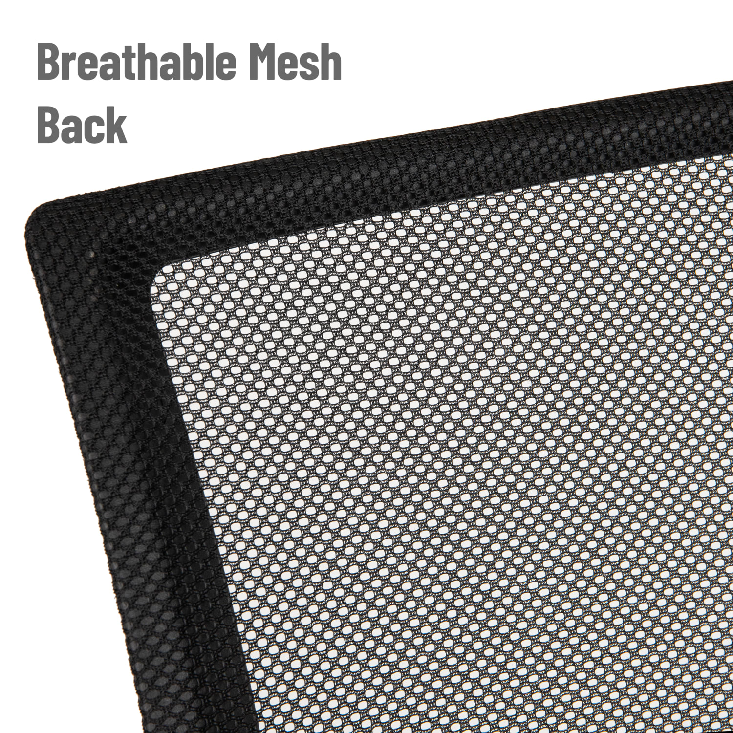 Mind Reader Swivel Office Chair with Wheels, Plastic/Mesh, Black - Image 7