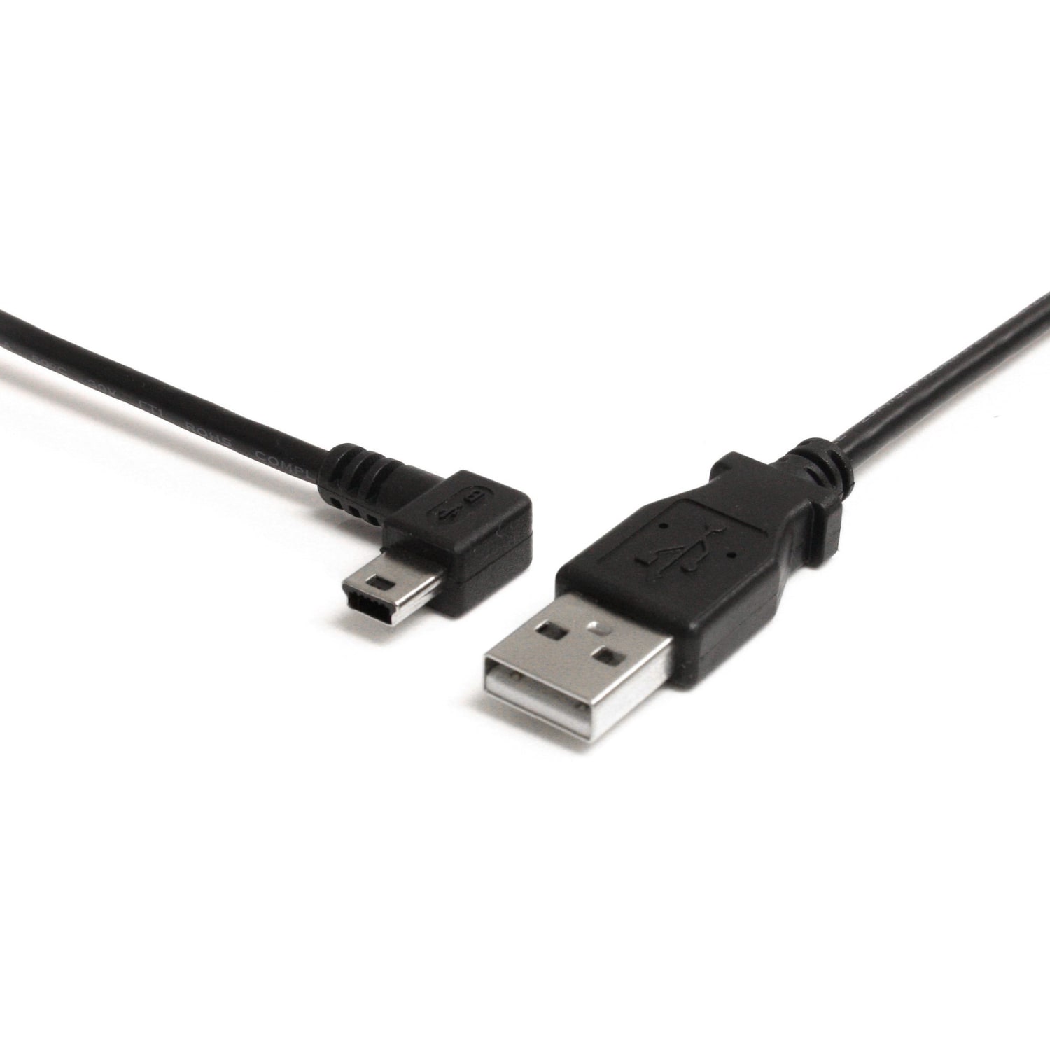 StarTech.com 6 ft Mini USB Cable, A to Left Angle Mini B, USB2HABM6LA - Image 5