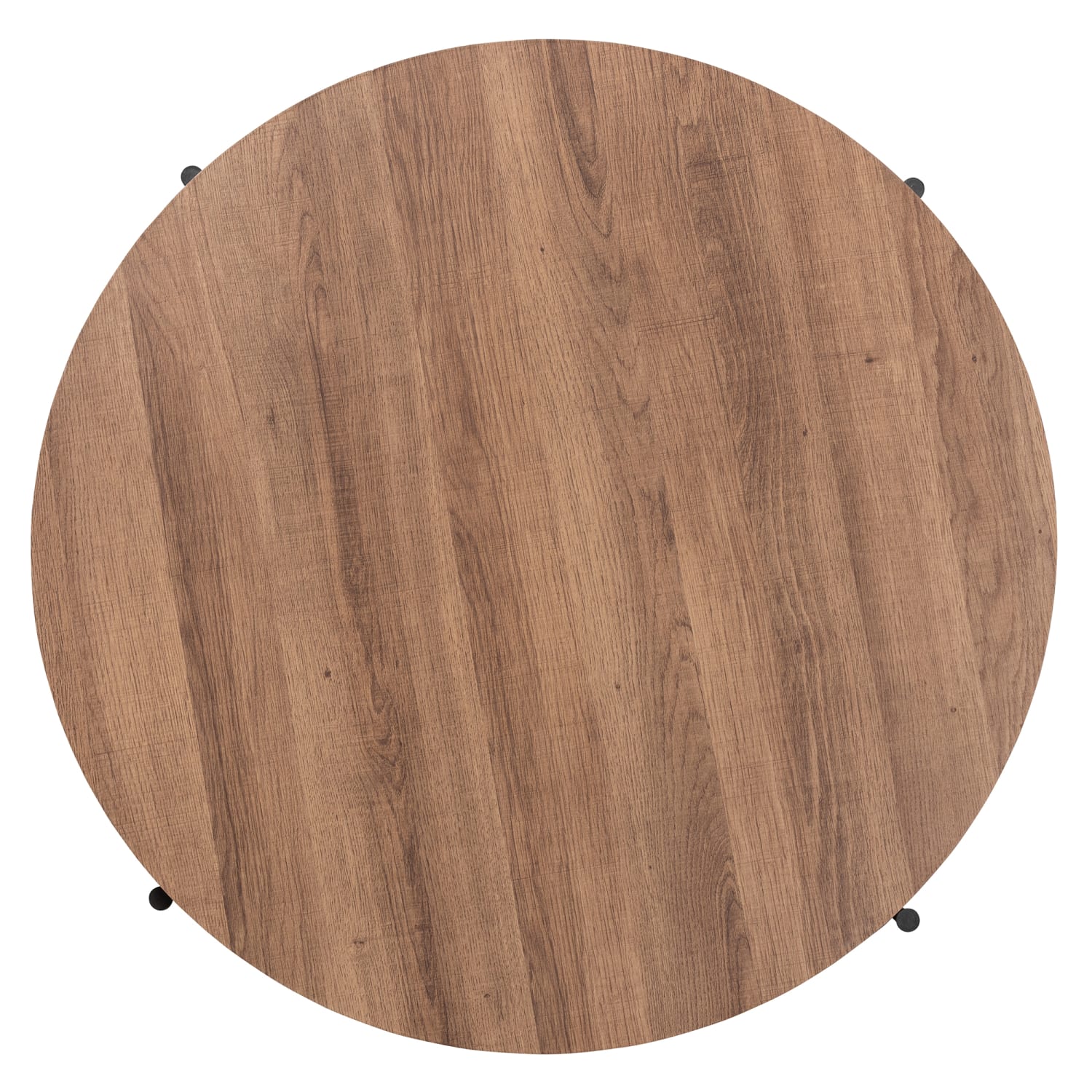Baxton Studio Umar Modern Industrial Wood And Metal Coffee Table, 15-15/16inH x 31-1/2inW x 31-1/2inD, Walnut Brown/Black - Image 5