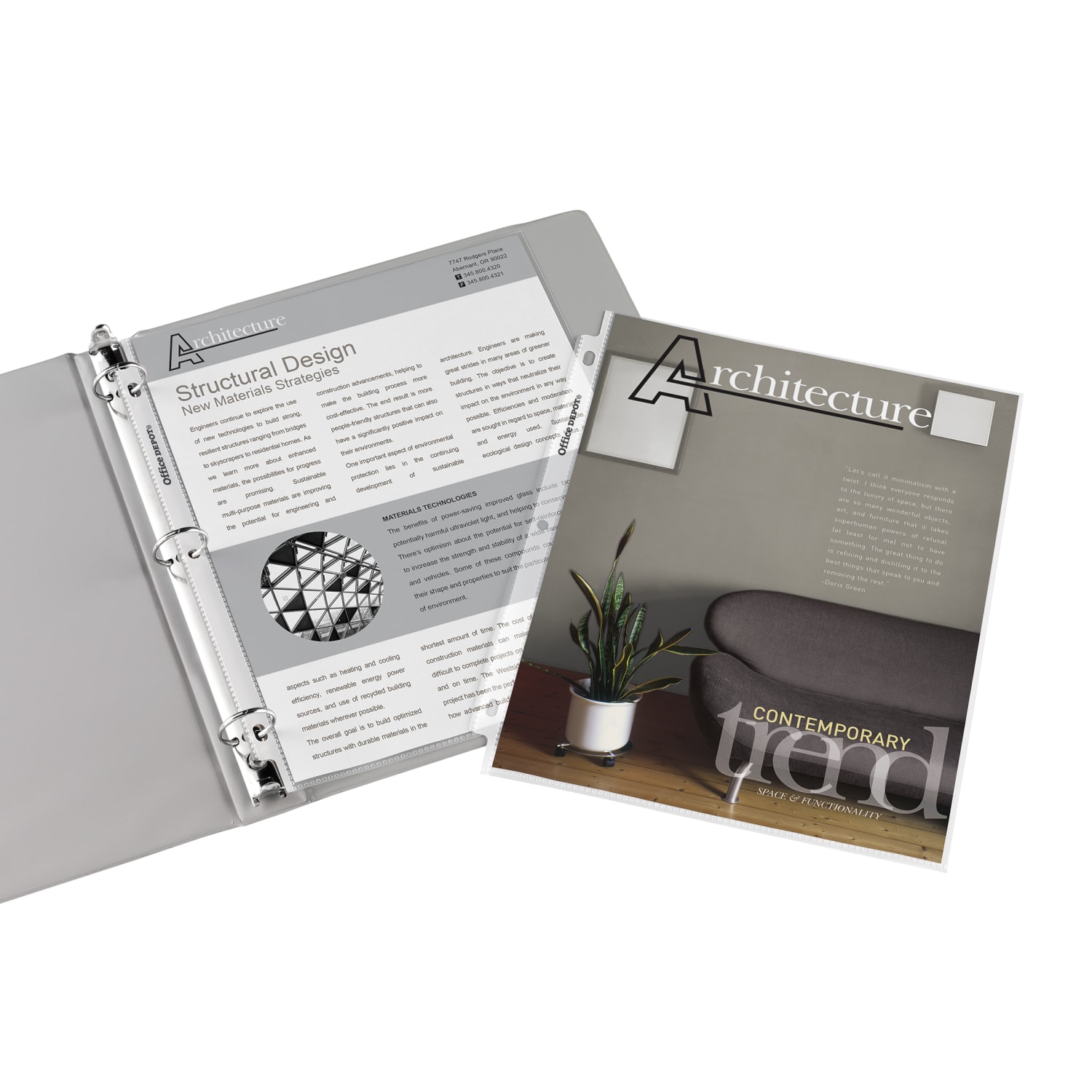 Office Depot Brand Super Heavyweight Sheet Protectors, 8-1/2in x 11in, Clear, Pack Of 50 - Image 3