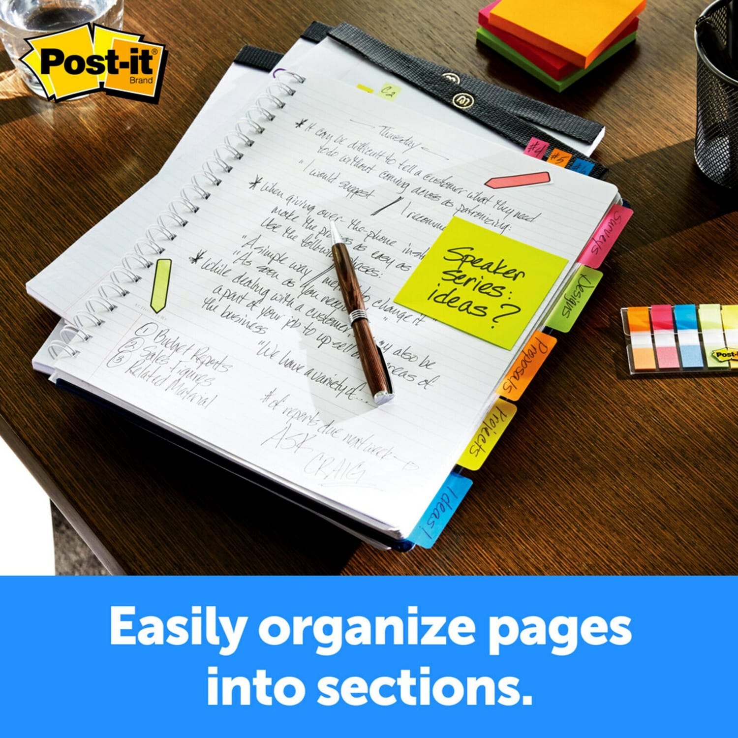 Post-it Durable Tabs, 2 in. x 1.5 in., Pack of 50 Tabs White - Image 5