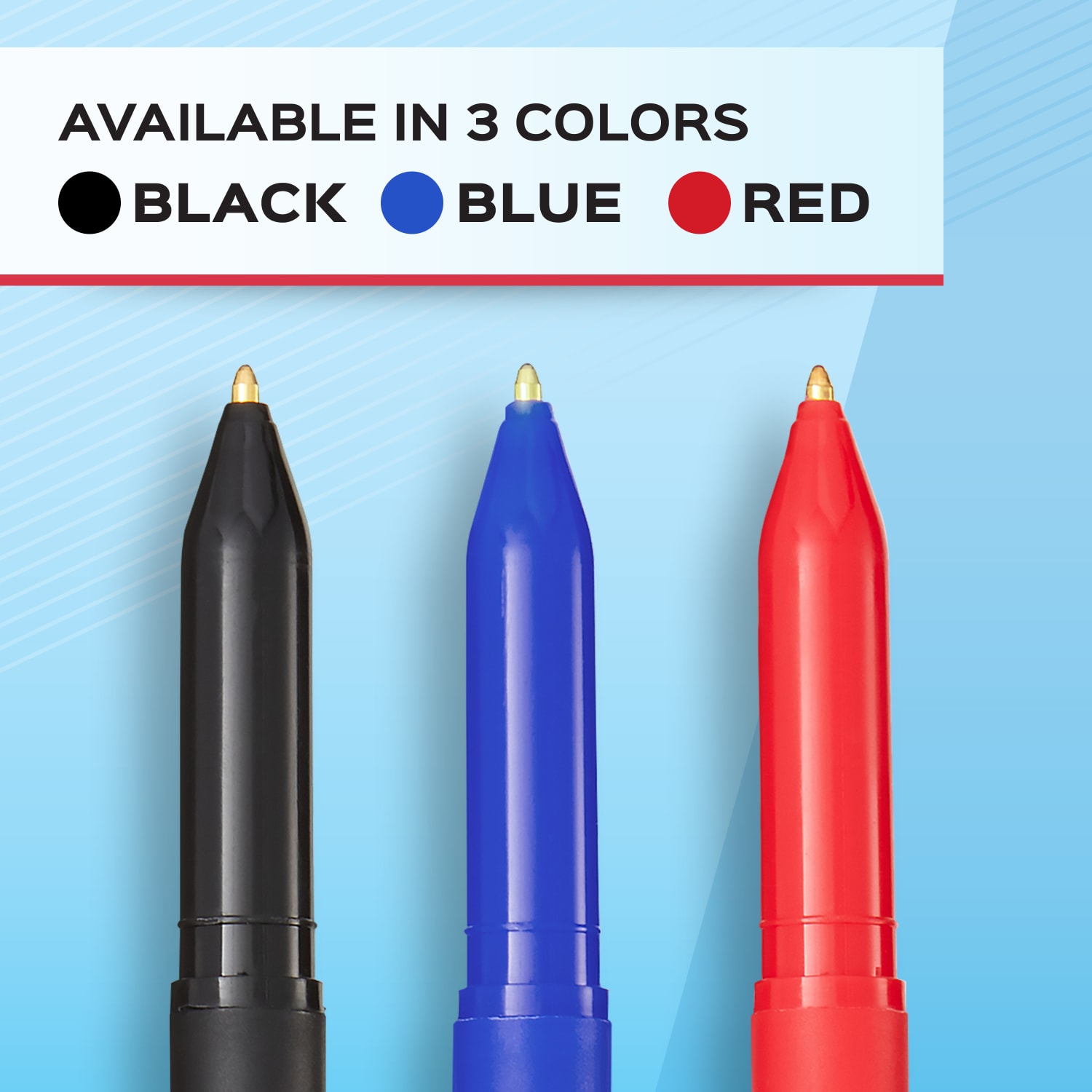 Paper Mate Ballpoint Stick Pens, Medium Point, 1.0 mm, Red Barrel, Red Ink, Pack Of 12 - Image 6