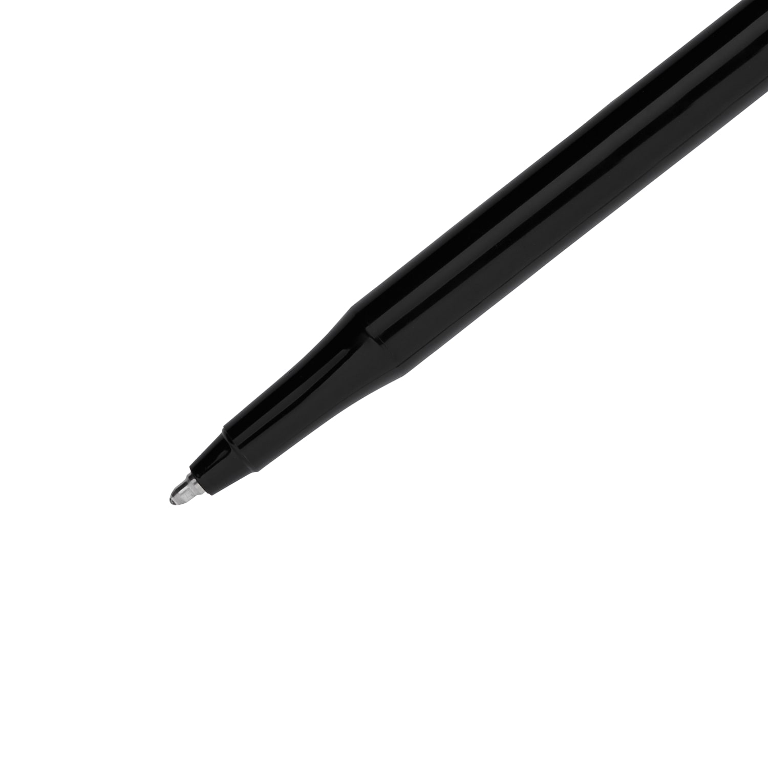 Paper Mate EraserMate Ballpoint Pens, Pack of 12, Medium Point, 1.0 mm, Black Barrel, Black Ink - Image 4