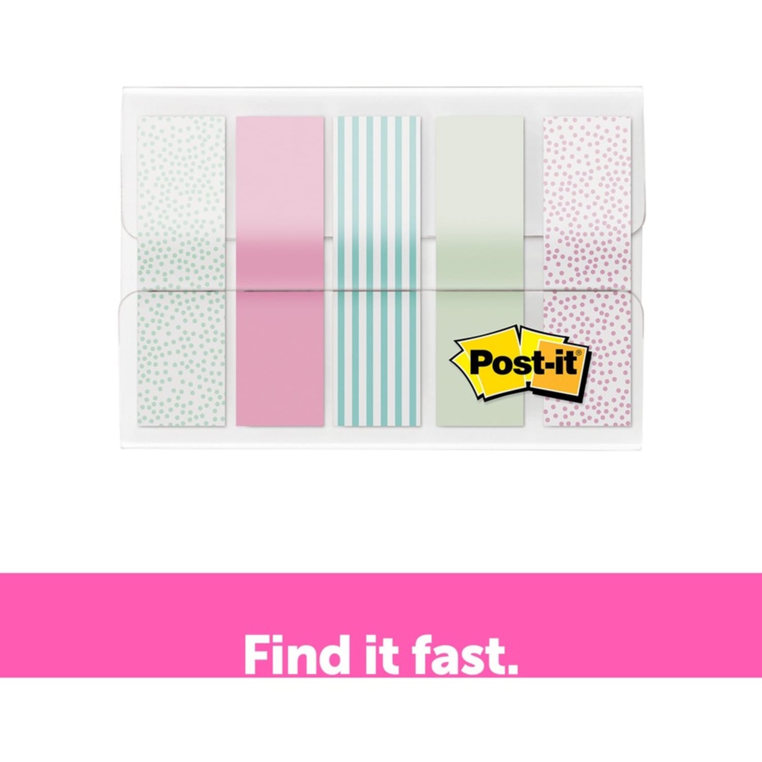 Post-it Pastel Color Flags - 100 x Assorted Pastel - 20 Sheets per Pad - Assorted Pastel - Self-adhesive, Sticky, Removable, Writable - 100 / Pack - Image 4