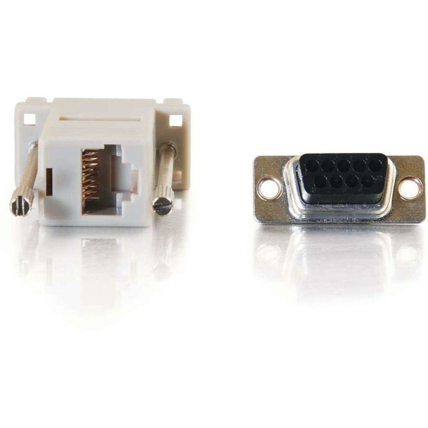 C2G RJ45 to DB9 Female Modular Adapter - Gray - 1 x RJ-45 Female - 1 x 9-pin DB-9 Female - Gray - 1 Each - Image 5
