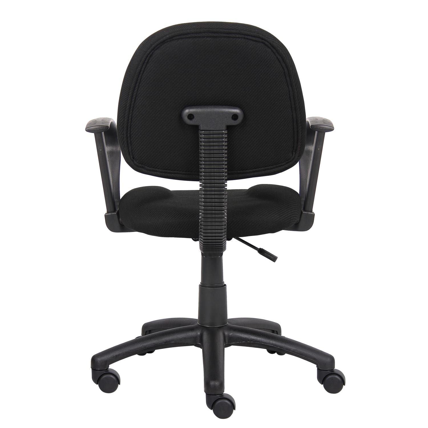 Boss Office Products Perfect Posture Ergonomic Fabric MidBack Deluxe Office Task Chair With Loop Arms Black PopularChairscom Boss Office Products Perfect Posture Ergonomic Fabric Mid Back Deluxe Office Task Chair With Loop Arms Black PopularChairscom