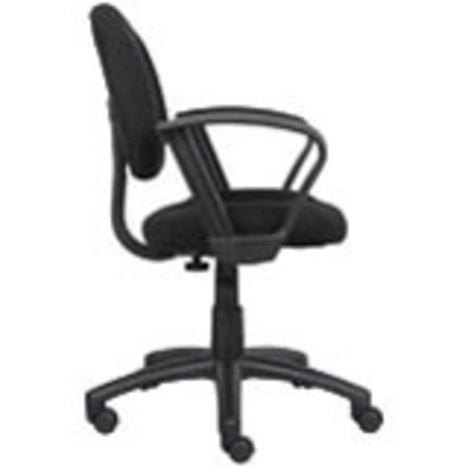Boss Office Products Perfect Posture Ergonomic Fabric MidBack Deluxe Office Task Chair With Loop Arms Black PopularChairscom Boss Office Products Perfect Posture Ergonomic Fabric Mid Back Deluxe Office Task Chair With Loop Arms Black PopularChairscom