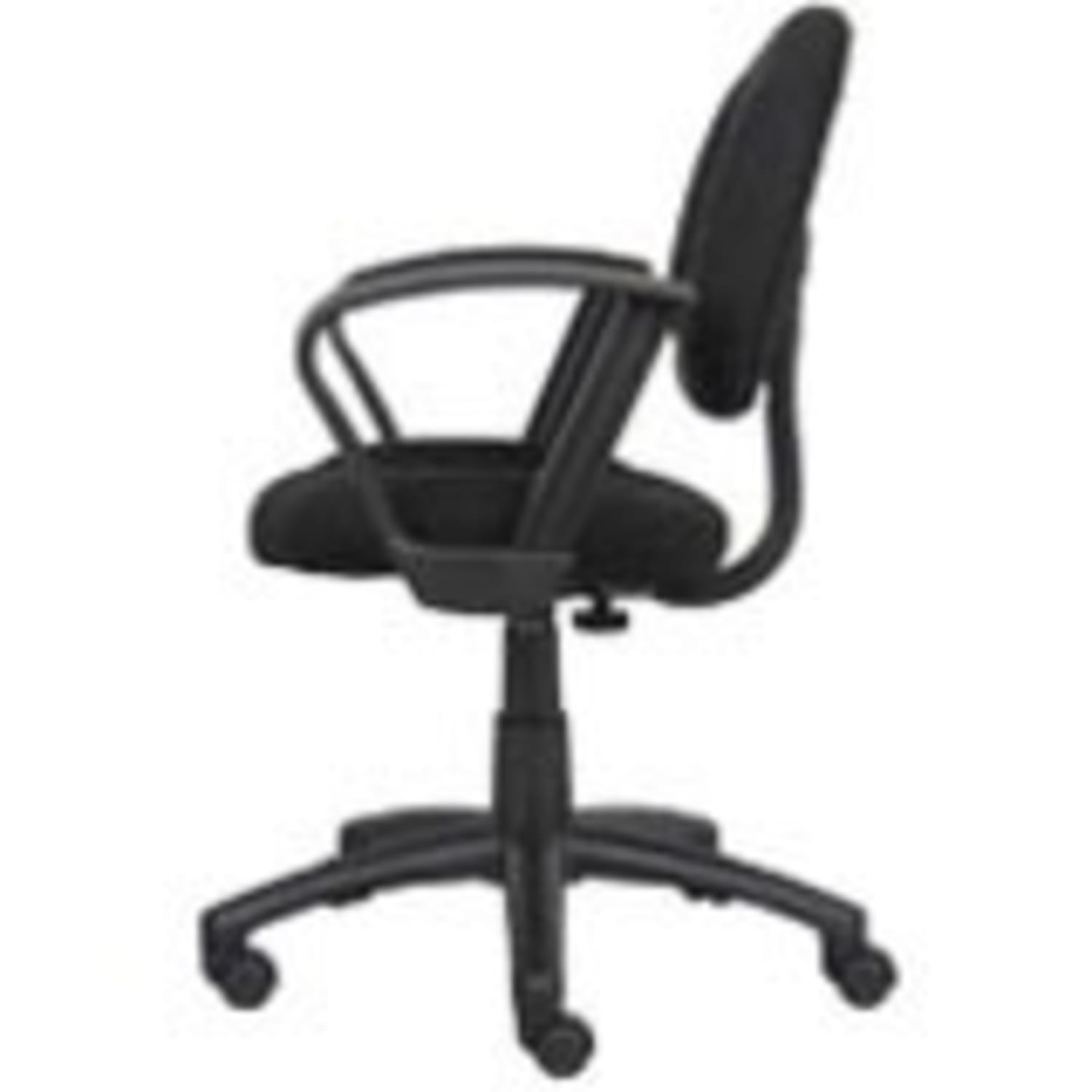 Boss Office Products Perfect Posture Ergonomic Fabric MidBack Deluxe Office Task Chair With Loop Arms Black PopularChairscom Boss Office Products Perfect Posture Ergonomic Fabric Mid Back Deluxe Office Task Chair With Loop Arms Black PopularChairscom