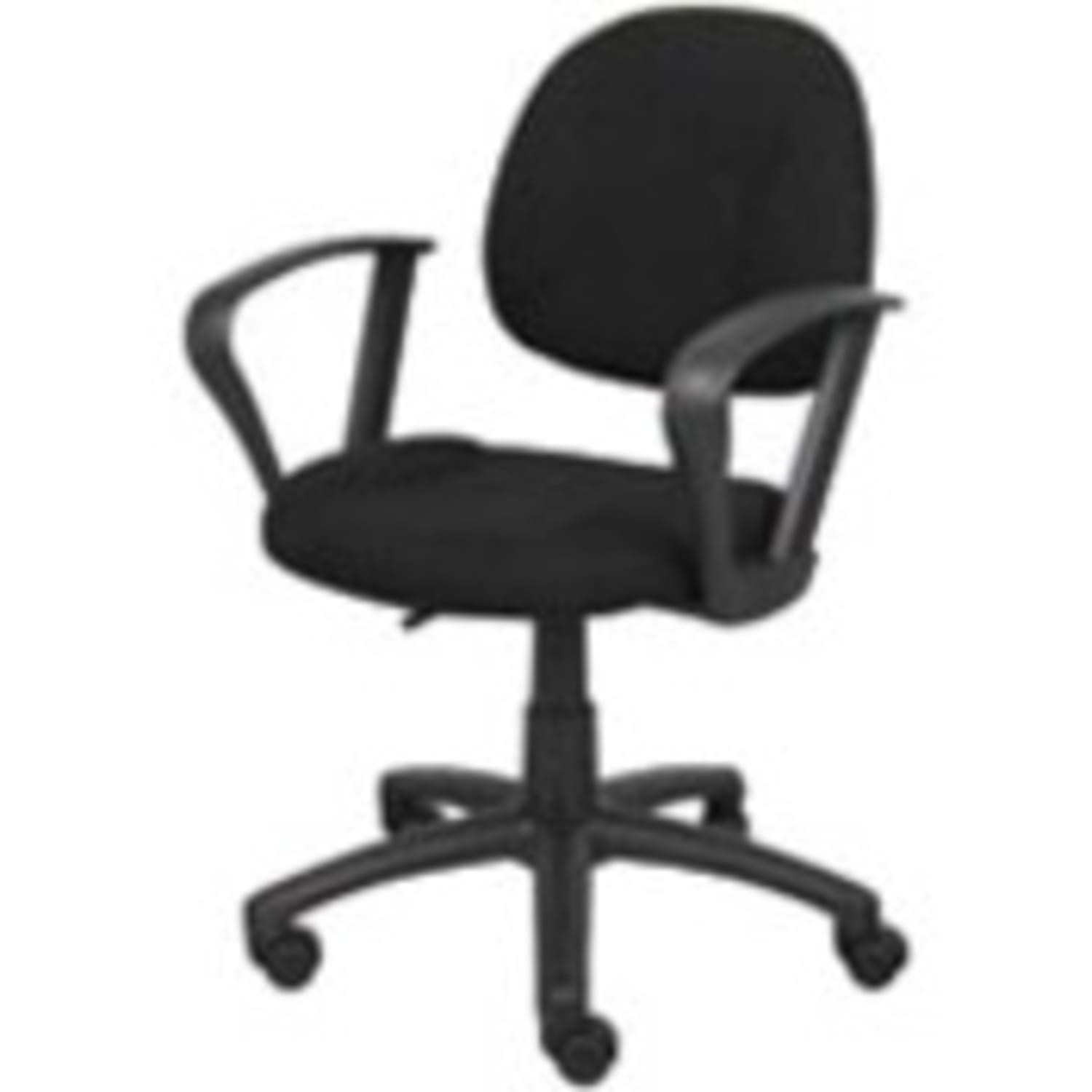 Boss Office Products Perfect Posture Ergonomic Fabric MidBack Deluxe Office Task Chair With Loop Arms Black PopularChairscom Boss Office Products Perfect Posture Ergonomic Fabric Mid Back Deluxe Office Task Chair With Loop Arms Black PopularChairscom
