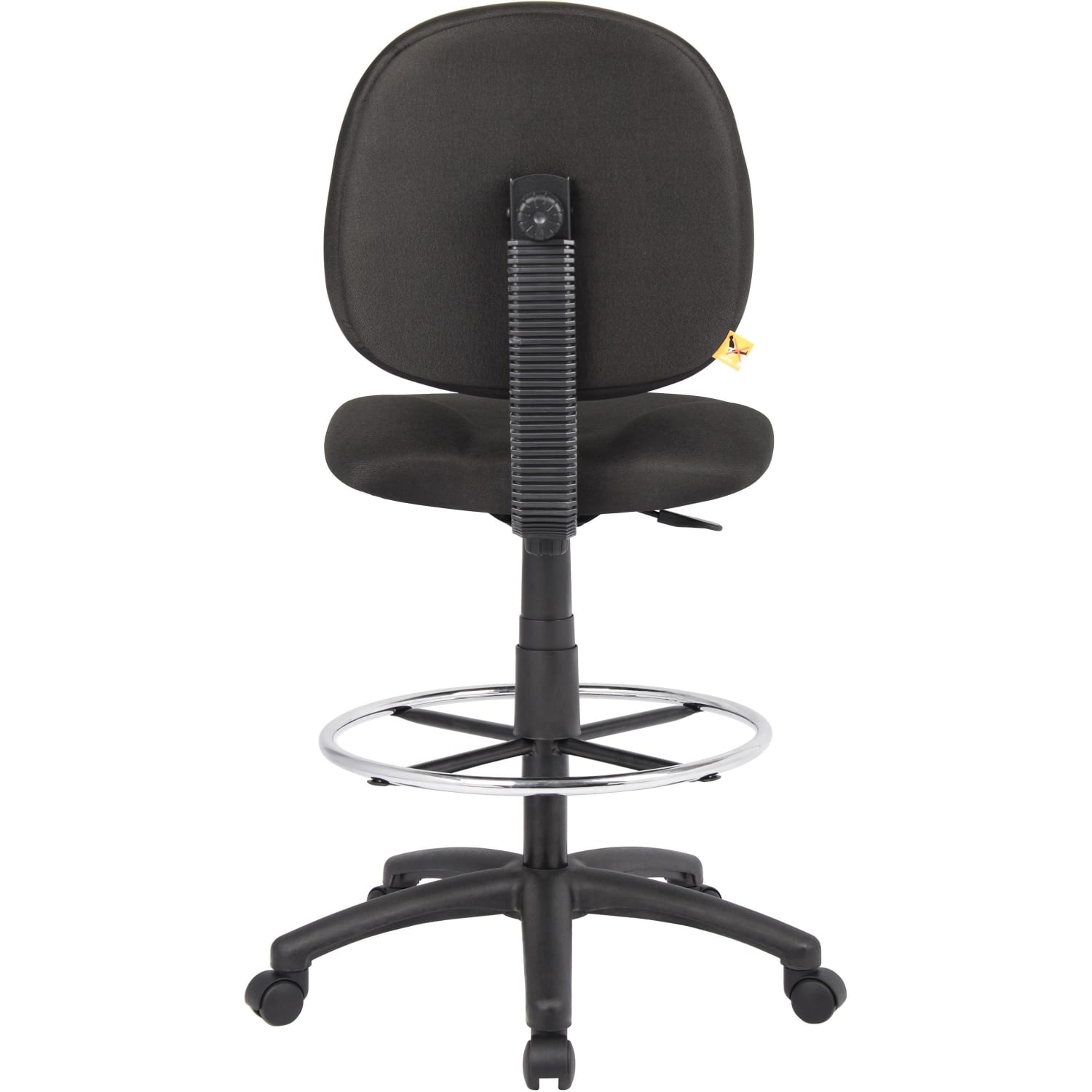 Boss Office Products Stand Up Fabric Drafting Chair With Back Black PopularChairscom