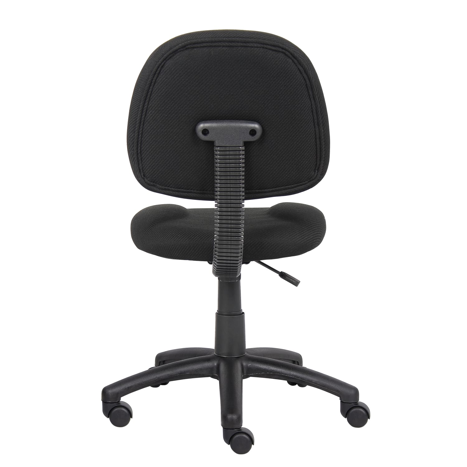 Boss Office Products Perfect Posture Deluxe Ergonomic Fabric Mid Back Office Task Chair Black PopularChairscom