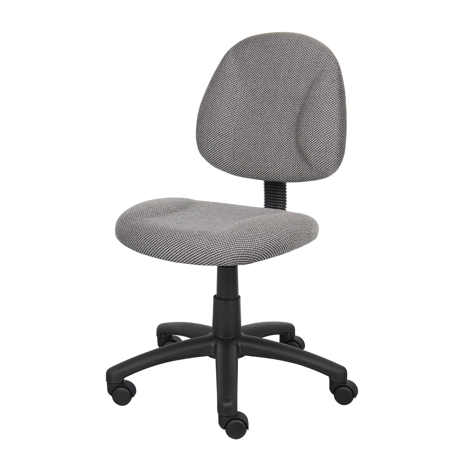 Boss Office Products Perfect Posture Deluxe Ergonomic Fabric Mid-Back Office Task Chair, Gray - Image 3