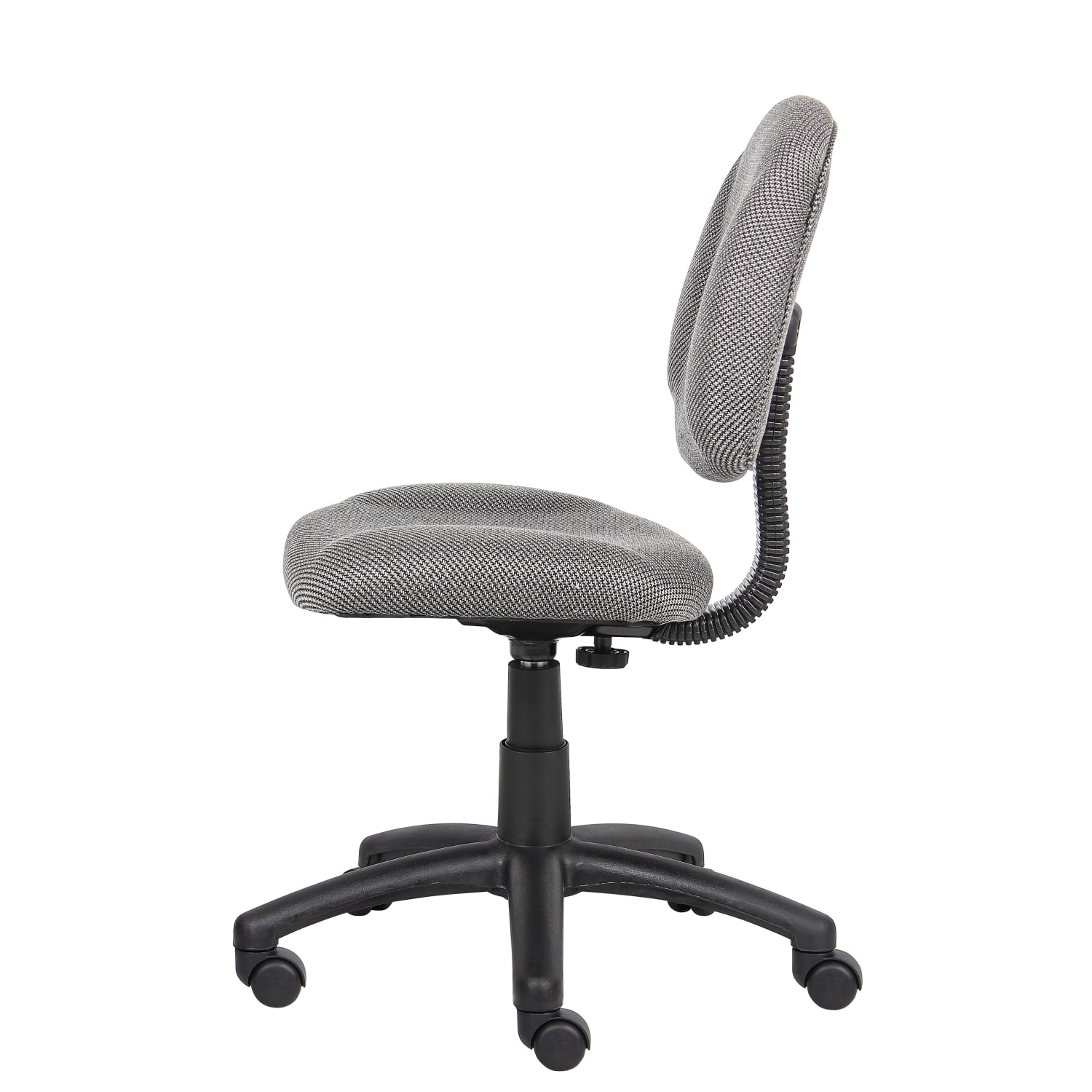 Boss Office Products Perfect Posture Deluxe Ergonomic Fabric Mid-Back Office Task Chair, Gray - Image 5