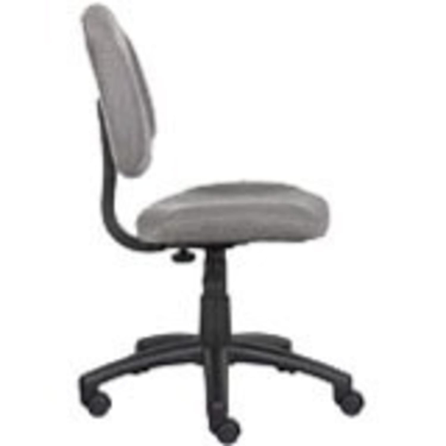 Boss Office Products Perfect Posture Deluxe Ergonomic Fabric MidBack Office Task Chair Gray PopularChairscom Boss Office Products Perfect Posture Deluxe Ergonomic Fabric Mid Back Office Task Chair Gray PopularChairscom