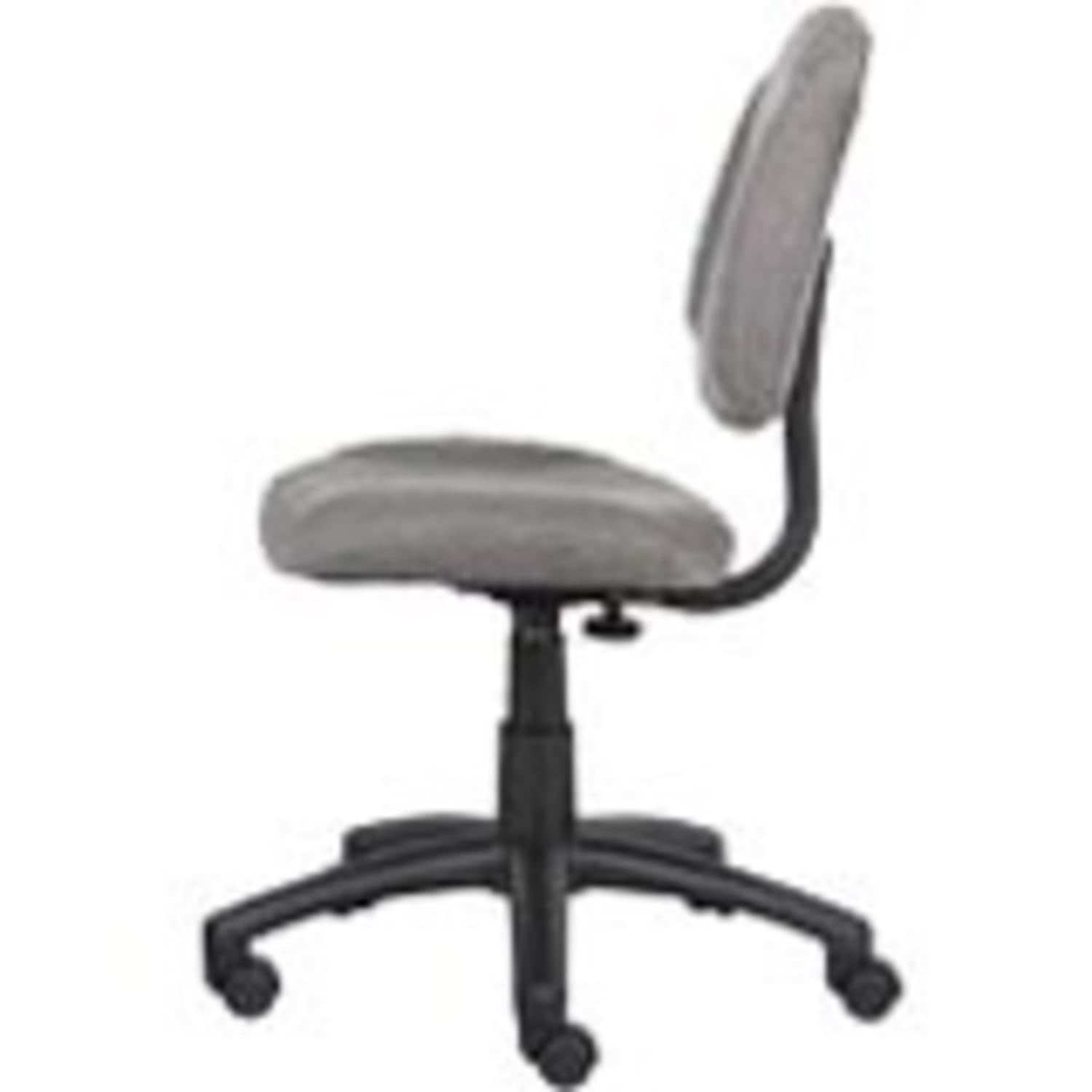 Boss Office Products Perfect Posture Deluxe Ergonomic Fabric MidBack Office Task Chair Gray PopularChairscom Boss Office Products Perfect Posture Deluxe Ergonomic Fabric Mid Back Office Task Chair Gray PopularChairscom