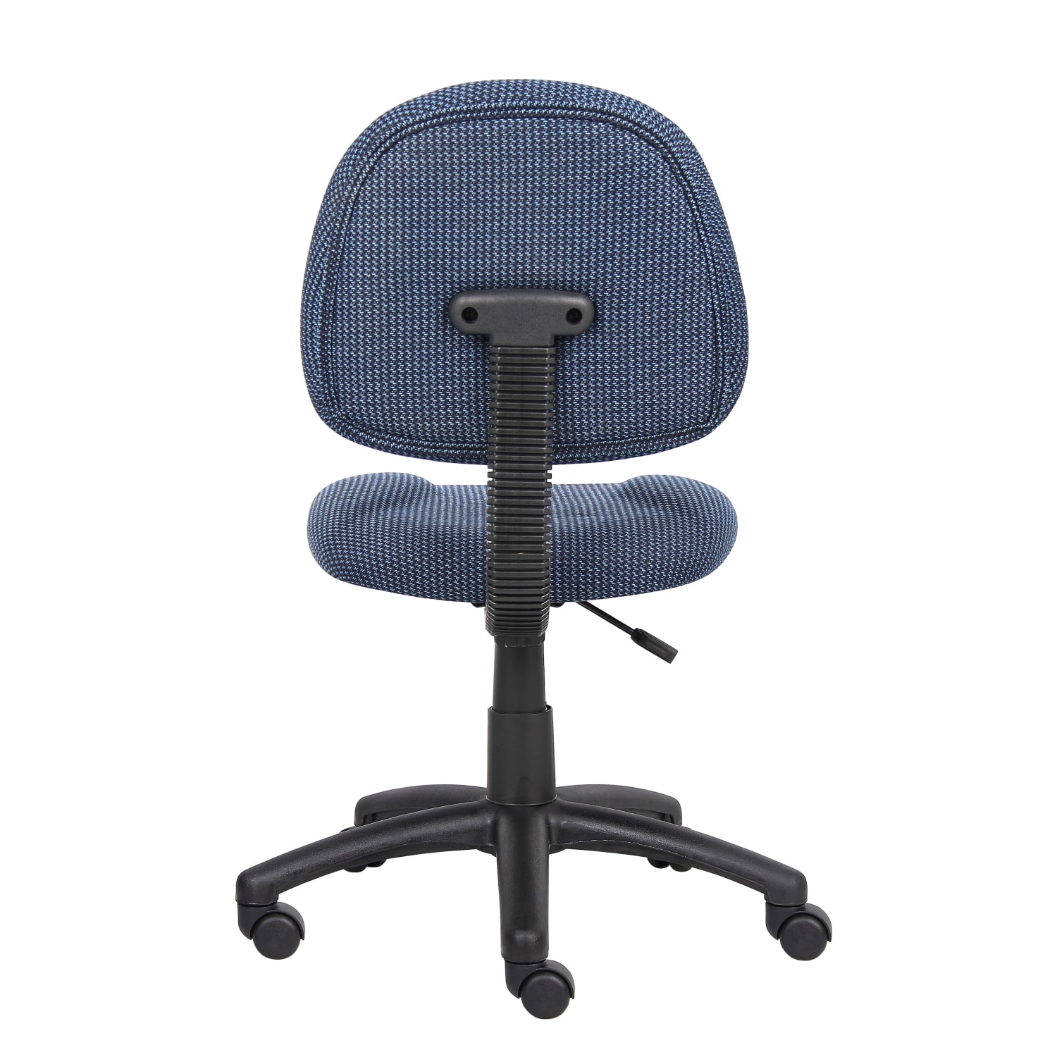 Boss Office Products Perfect Posture Deluxe Ergonomic Fabric Mid Back Office Task Chair Blue PopularChairscom
