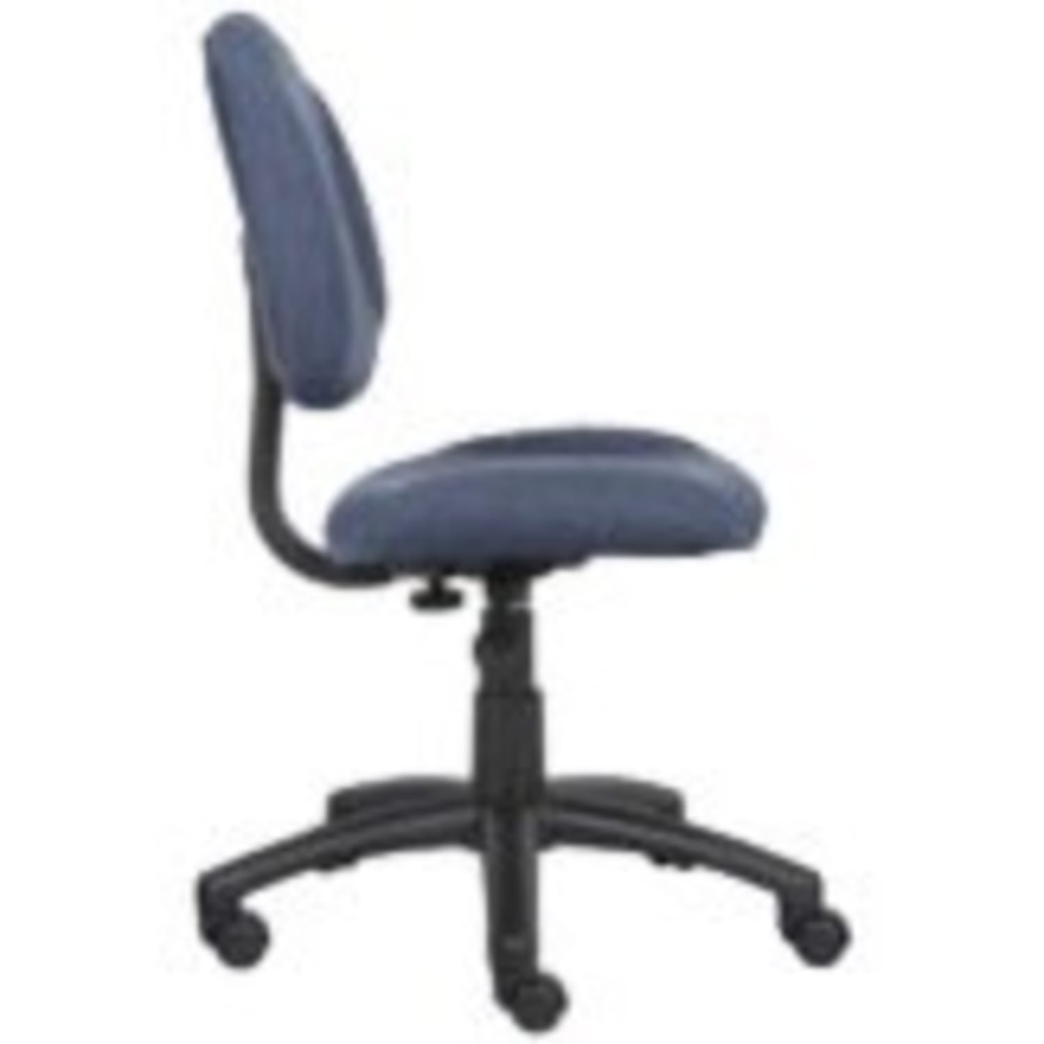 Boss Office Products Perfect Posture Deluxe Ergonomic Fabric Mid Back Office Task Chair Blue PopularChairscom