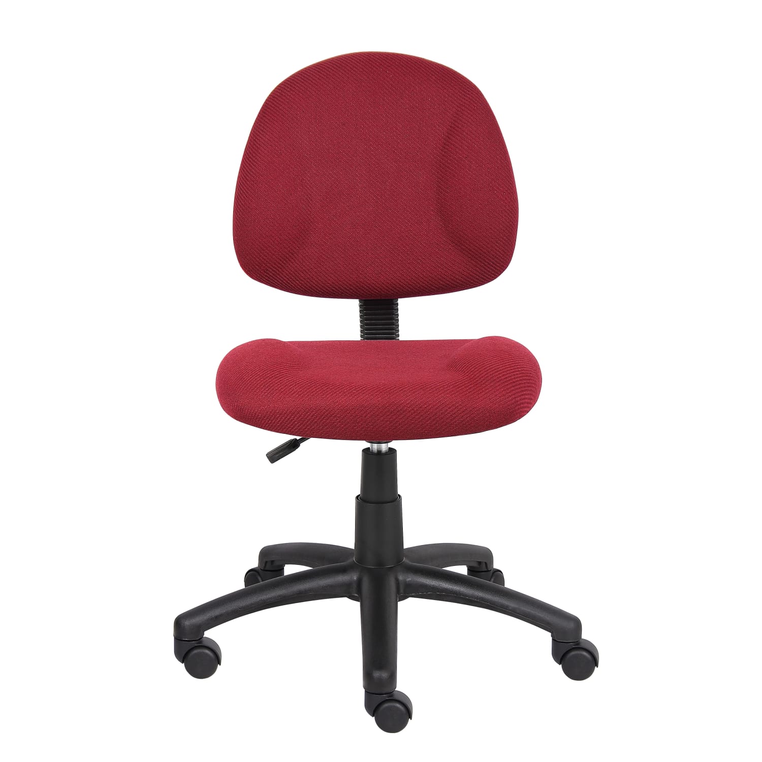 Boss Office Products Perfect Posture Ergonomic Fabric Mid Back Deluxe Office Task Chair Black PopularChairscom