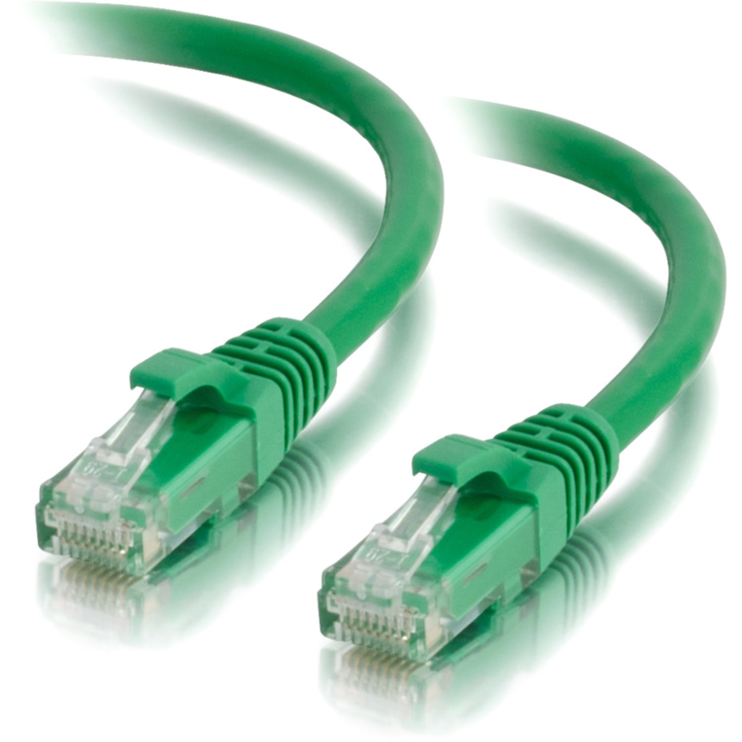 C2G-5ft Cat5e Snagless Unshielded (UTP) Network Patch Cable - Green - Category 5e for Network Device - RJ-45 Male - RJ-45 Male - 5ft - Green - Image 6