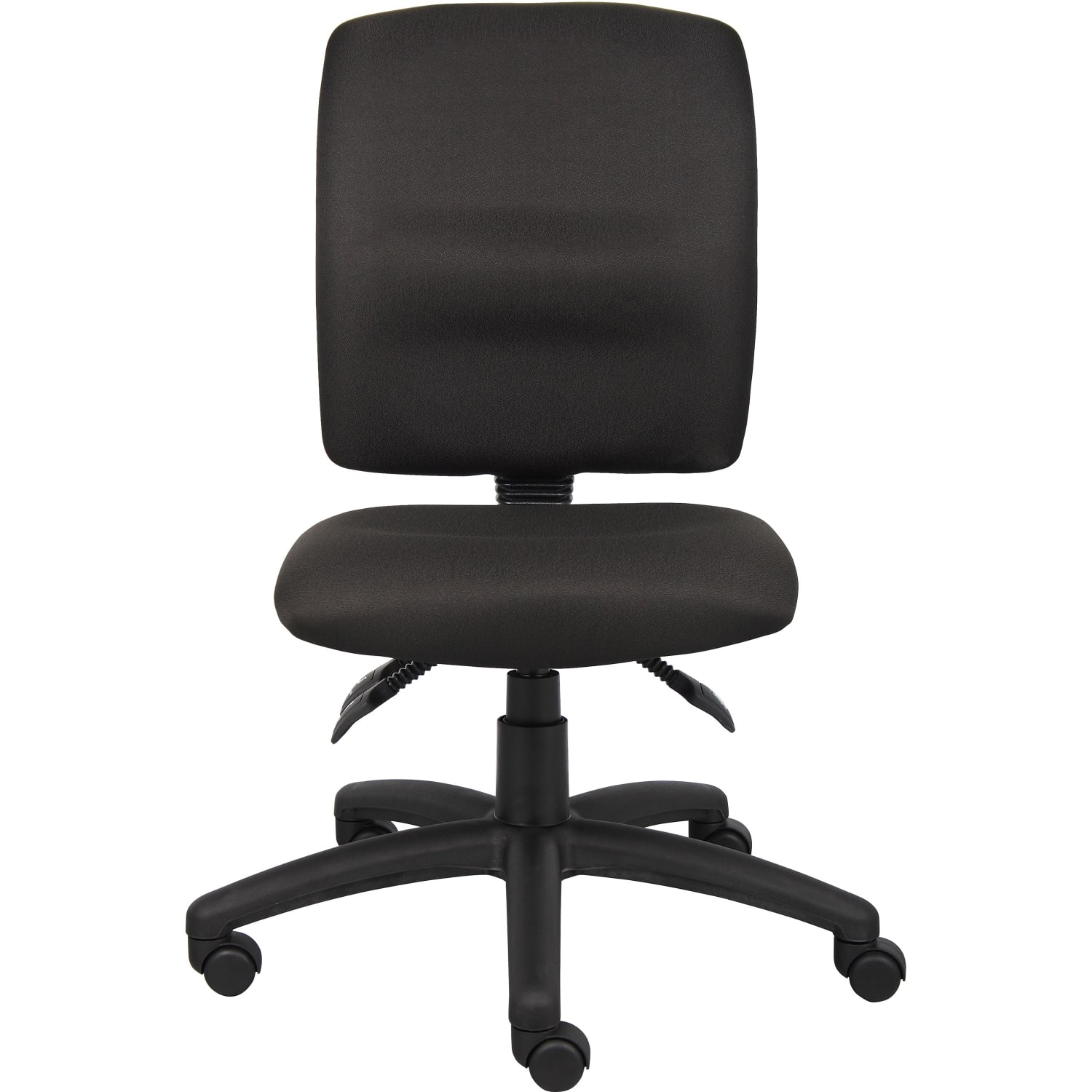 Boss Office Products Multi-Function Ergonomic Fabric High-Back Task Chair, Black - Image 6