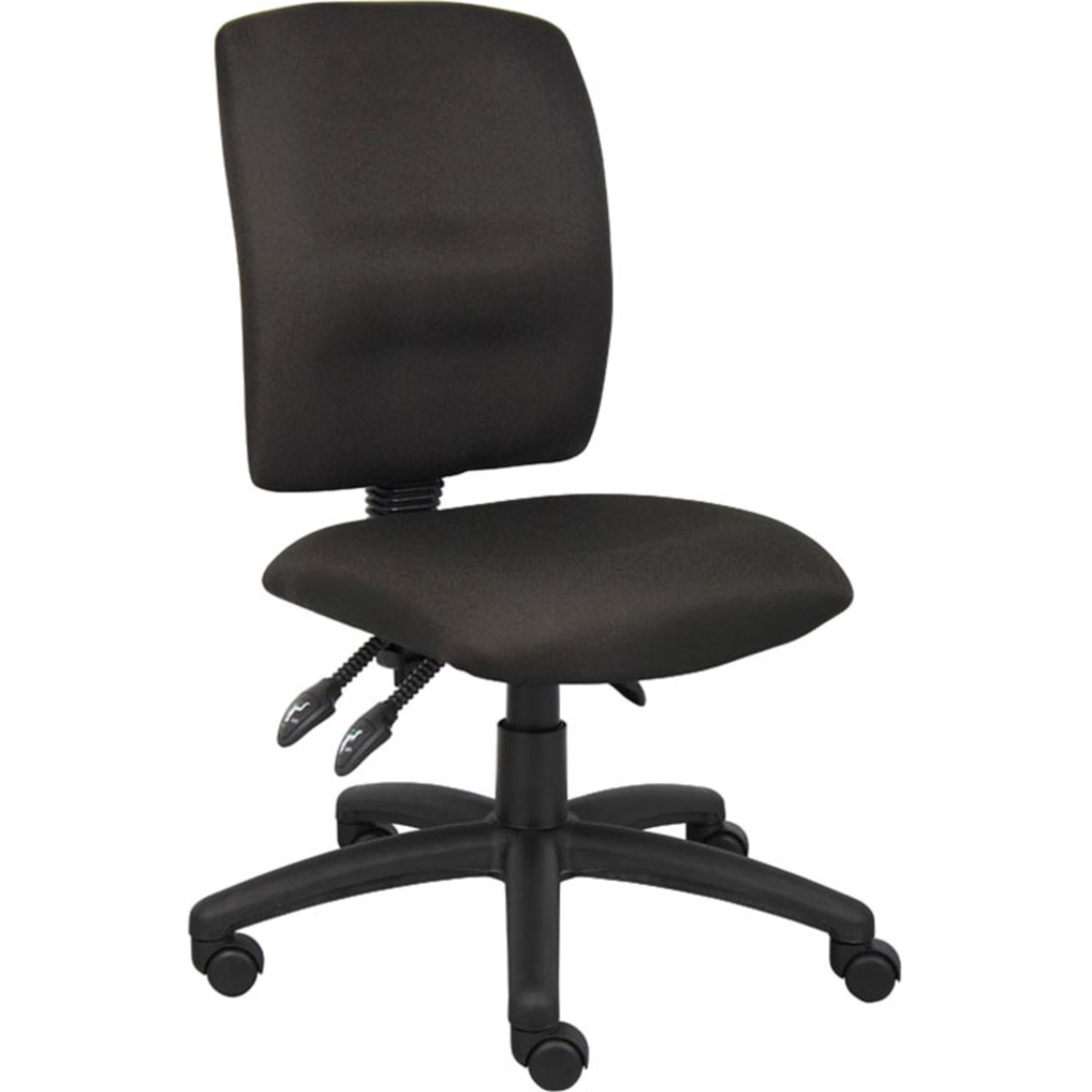 Boss Office Products Multi-Function Ergonomic Fabric High-Back Task Chair, Black - Image 9