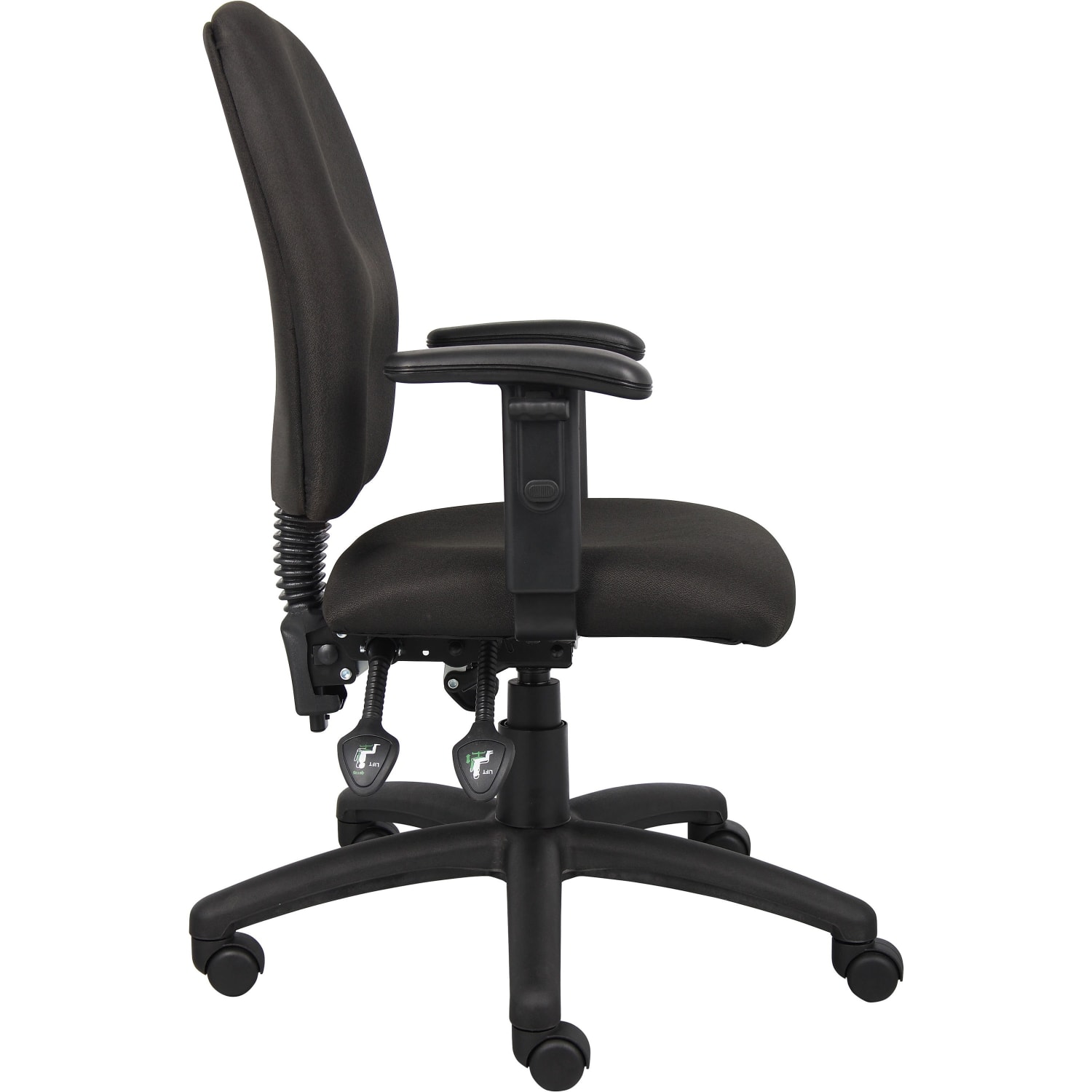 Boss Office Products Multi Function Budget Task Chair Black PopularChairscom