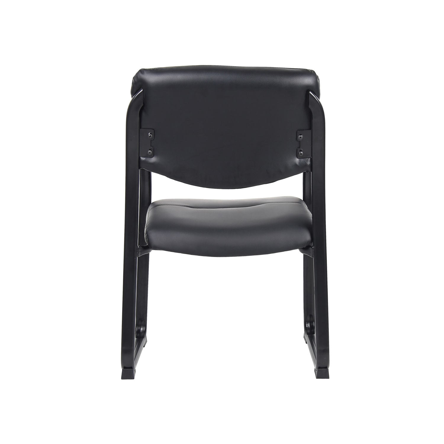 Boss Office Products Bonded Leather Contoured Guest Chair Black PopularChairscom Boss Office Products Bonded Leather Contoured Guest Chair Black PopularChairscom