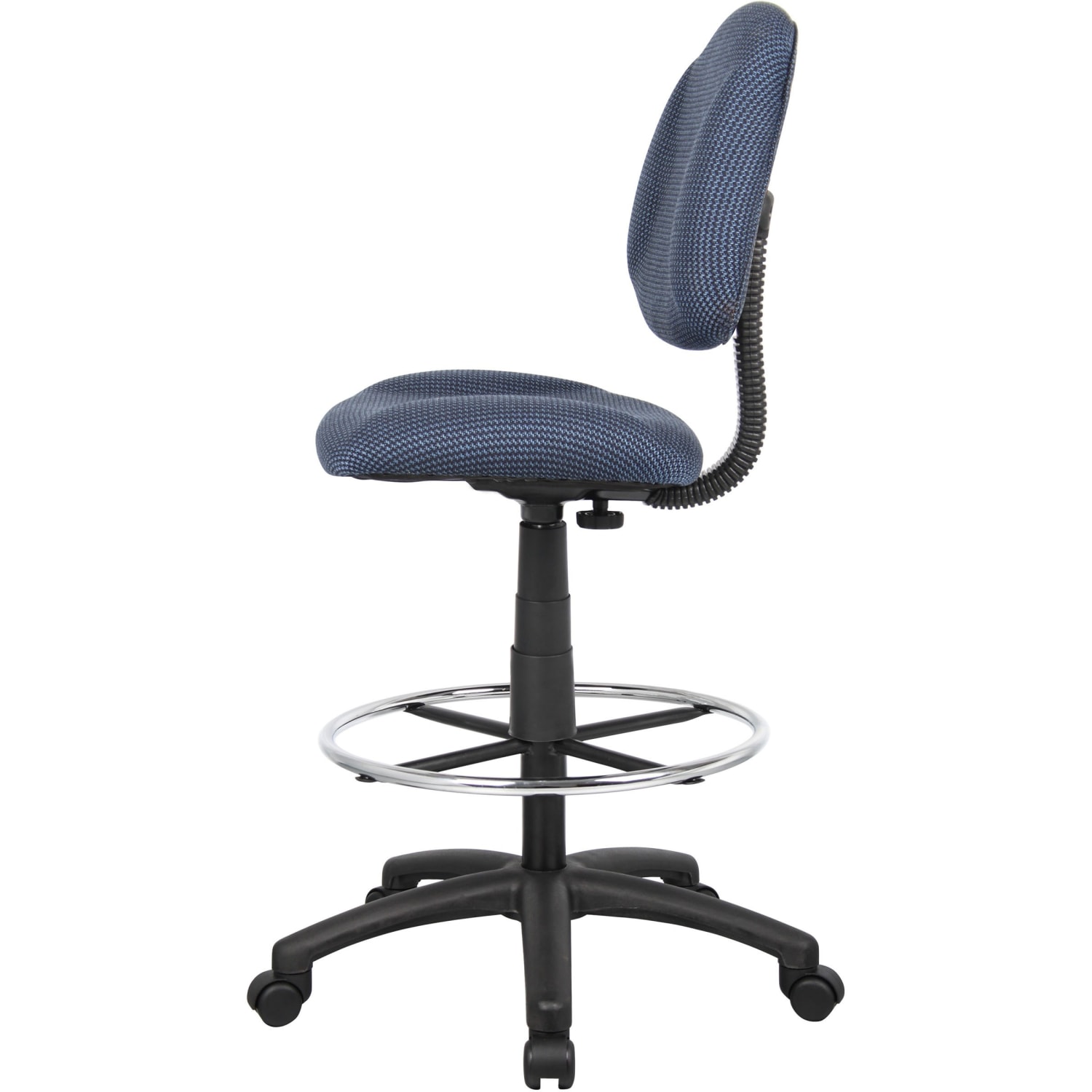 Boss Office Products Drafting Stool No Arms BlueChrome B1615BE PopularChairscom Boss Office Products Drafting Stool No Arms BlueChrome B1615 BE PopularChairscom