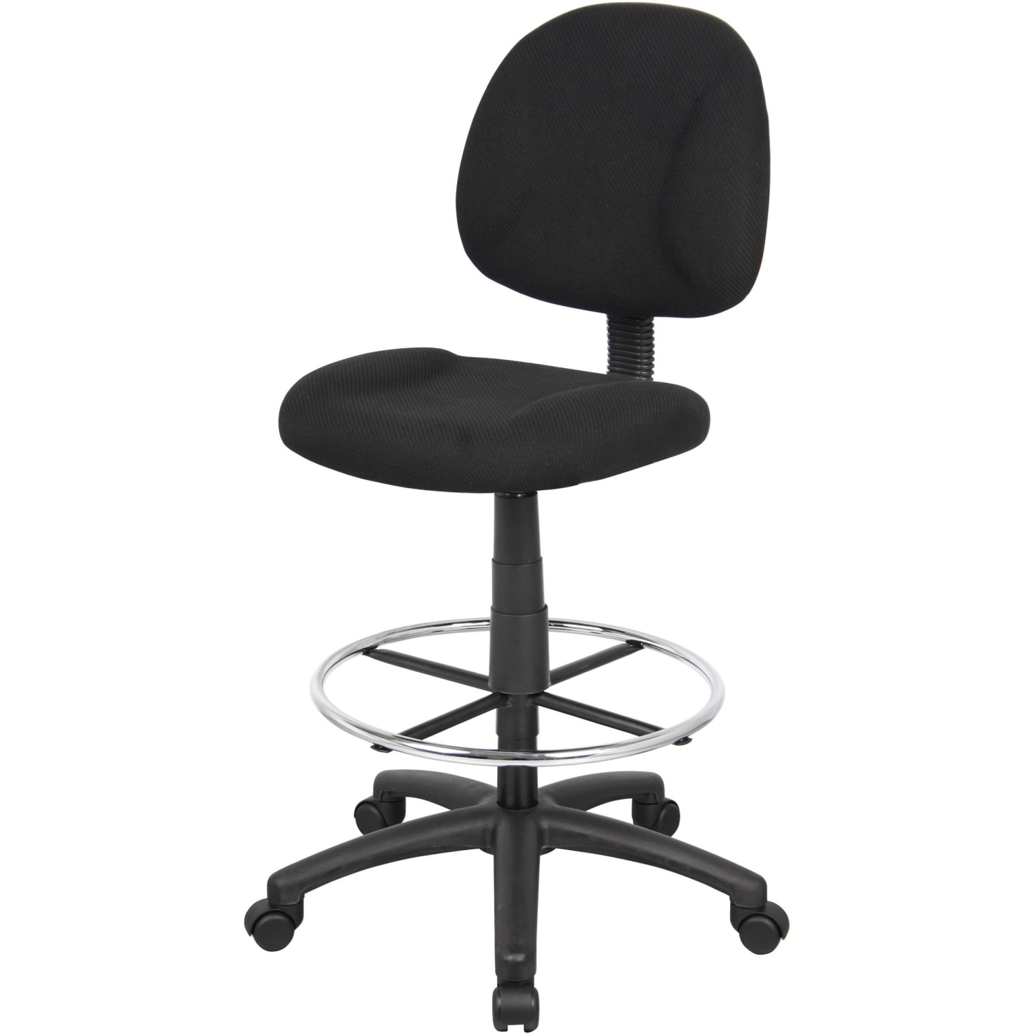 Boss Office Products Ergonomic Works Adjustable Drafting Chair Without Arms BlackChrome PopularChairscom Boss Office Products Ergonomic Works Adjustable Drafting Chair Without Arms BlackChrome PopularChairscom