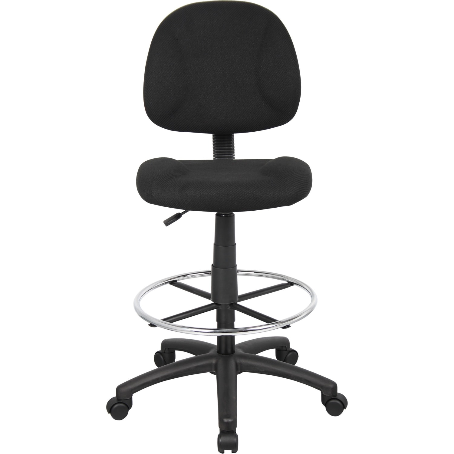 Boss Office Products Ergonomic Works Adjustable Drafting Chair Without Arms BlackChrome PopularChairscom Boss Office Products Ergonomic Works Adjustable Drafting Chair Without Arms BlackChrome PopularChairscom
