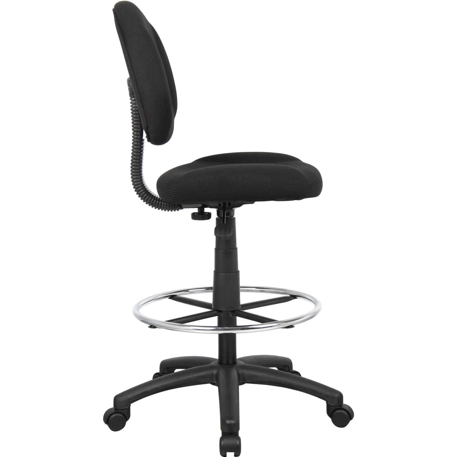 Boss Office Products Ergonomic Works Adjustable Drafting Chair Without Arms BlackChrome PopularChairscom Boss Office Products Ergonomic Works Adjustable Drafting Chair Without Arms BlackChrome PopularChairscom
