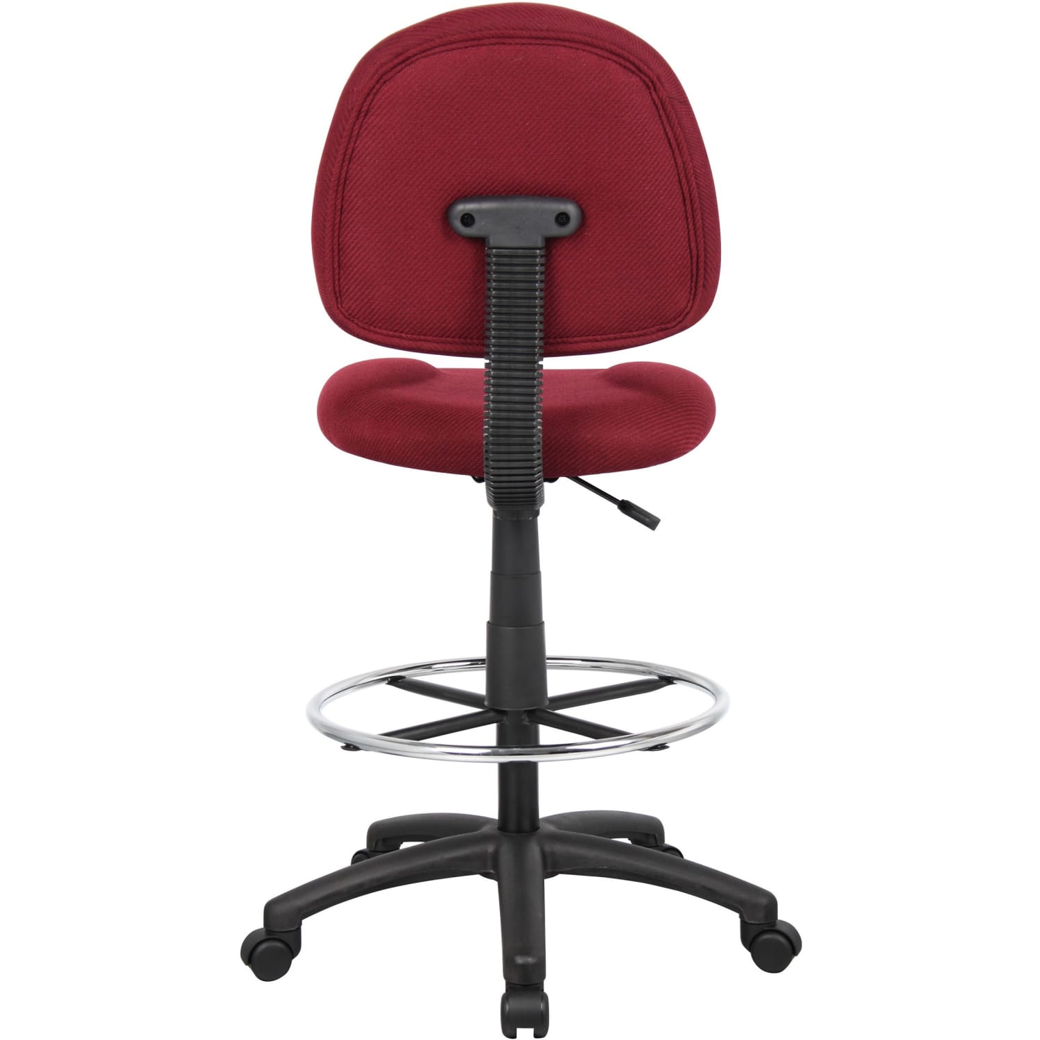 Boss Office Products Drafting Stool No Arms BurgundyChrome B1615BY PopularChairscom Boss Office Products Drafting Stool No Arms BurgundyChrome B1615 BY PopularChairscom
