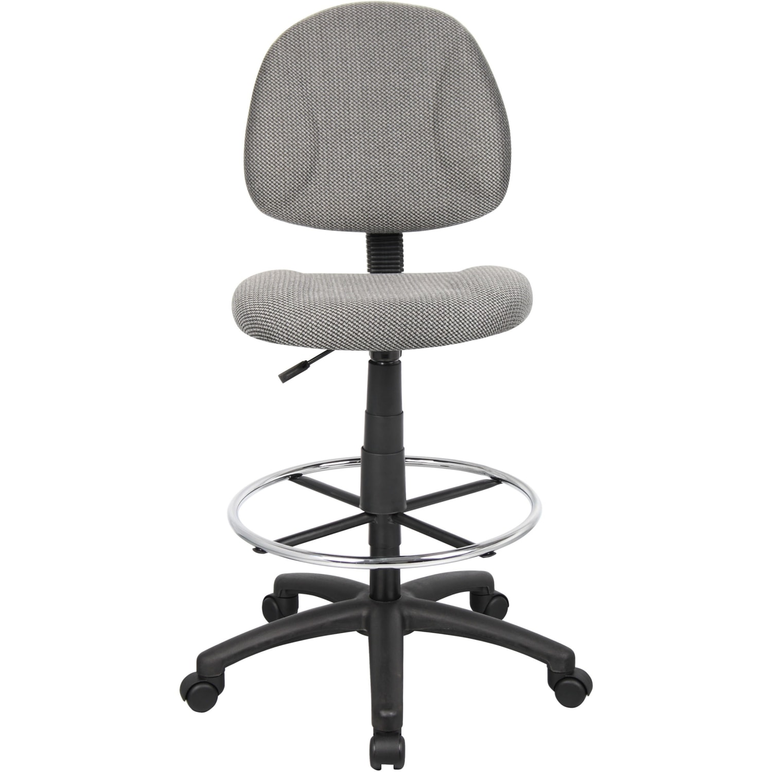 Boss Drafting Stool GrayChrome B1615 GY PopularChairscom