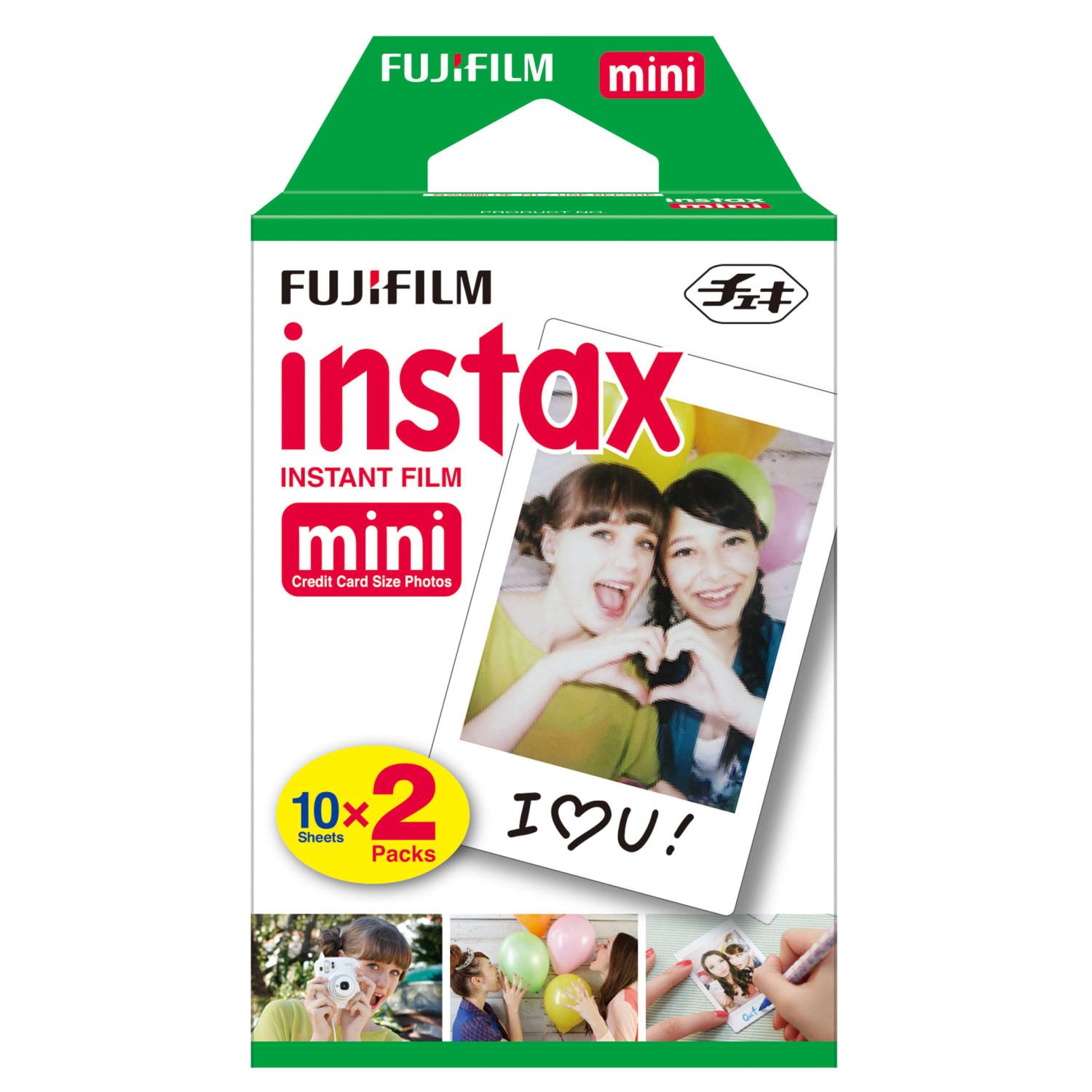 Fujifilm instax mini Film For instax mini Cameras, Pack Of 2, MINIFILMTWINPK