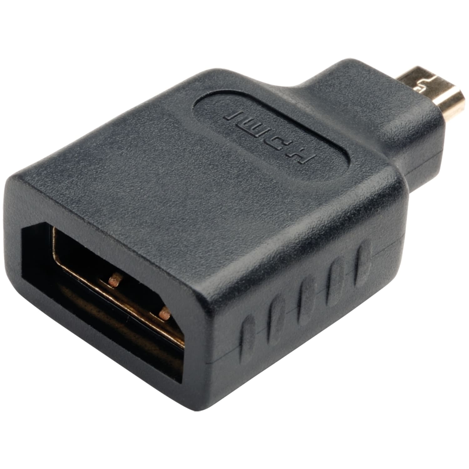 Eaton Tripp Lite Series HDMI to HDMI Adpater Converter HDMI to Micro HDMI 1080p F/M - HDMI adapter - 19 pin micro HDMI Type D male to HDMI female - black - Image 3