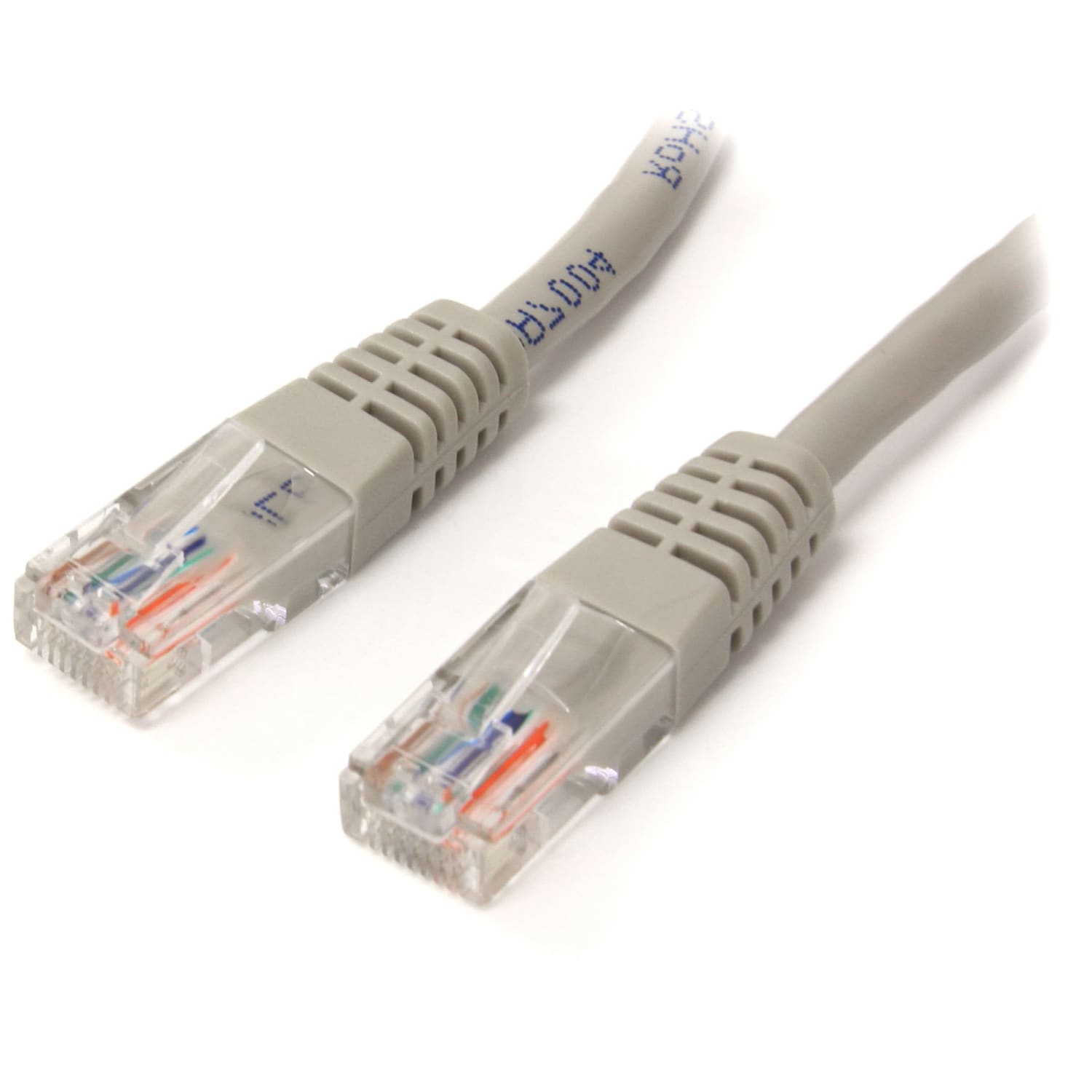 StarTech.com 15 ft Gray Molded Cat5e UTP Patch Cable - Make Fast Ethernet network connections using this high quality Cat5e Cable, with Powe