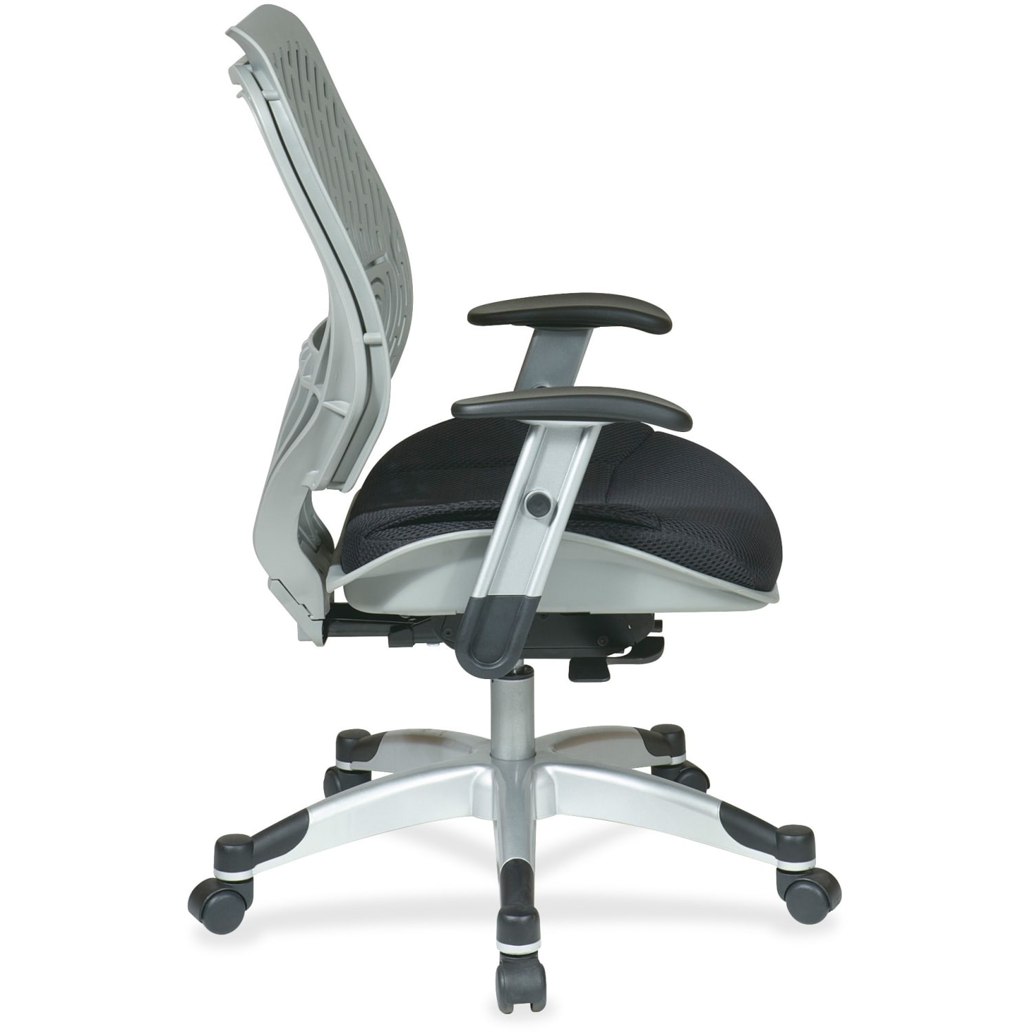 Office Star SPACE Revv Mesh Chair, Fog Gray/Raven - Image 4