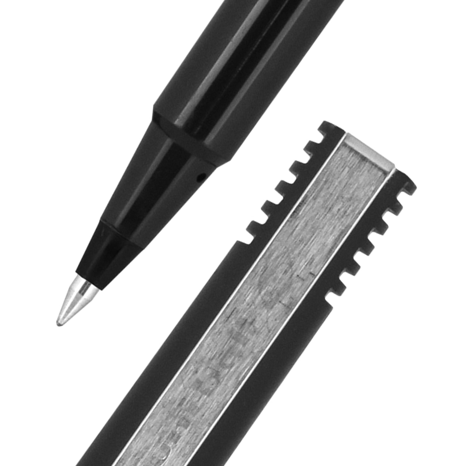 uni-ball Roller Pens, Micro Point, 0.5mm, Black Barrel, Black Ink, Pack Of 72 - Image 5