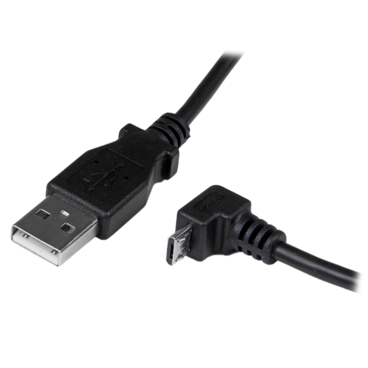 StarTech.com 2m Micro USB Cable - A to Down Angle Micro B - Image 3