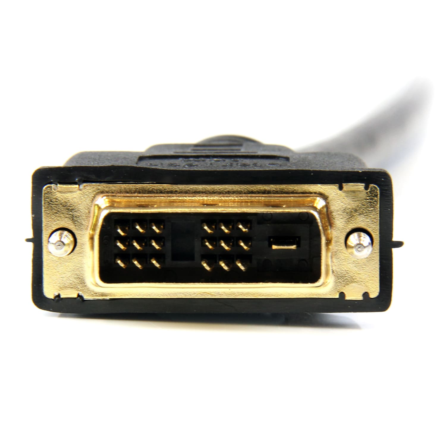 StarTech.com 25 ft HDMI to DVI-D Cable - M/M - 25 ft DVI/HDMI Video Cable for Video Device, TV, Projector, Satellite Receiver, Monitor - First End: 1 x HDMI Male Digital Audio/Video - Second End: 1 x DVI-D Male Digital Video - Shielding - Black - 1 Pack - Image 4