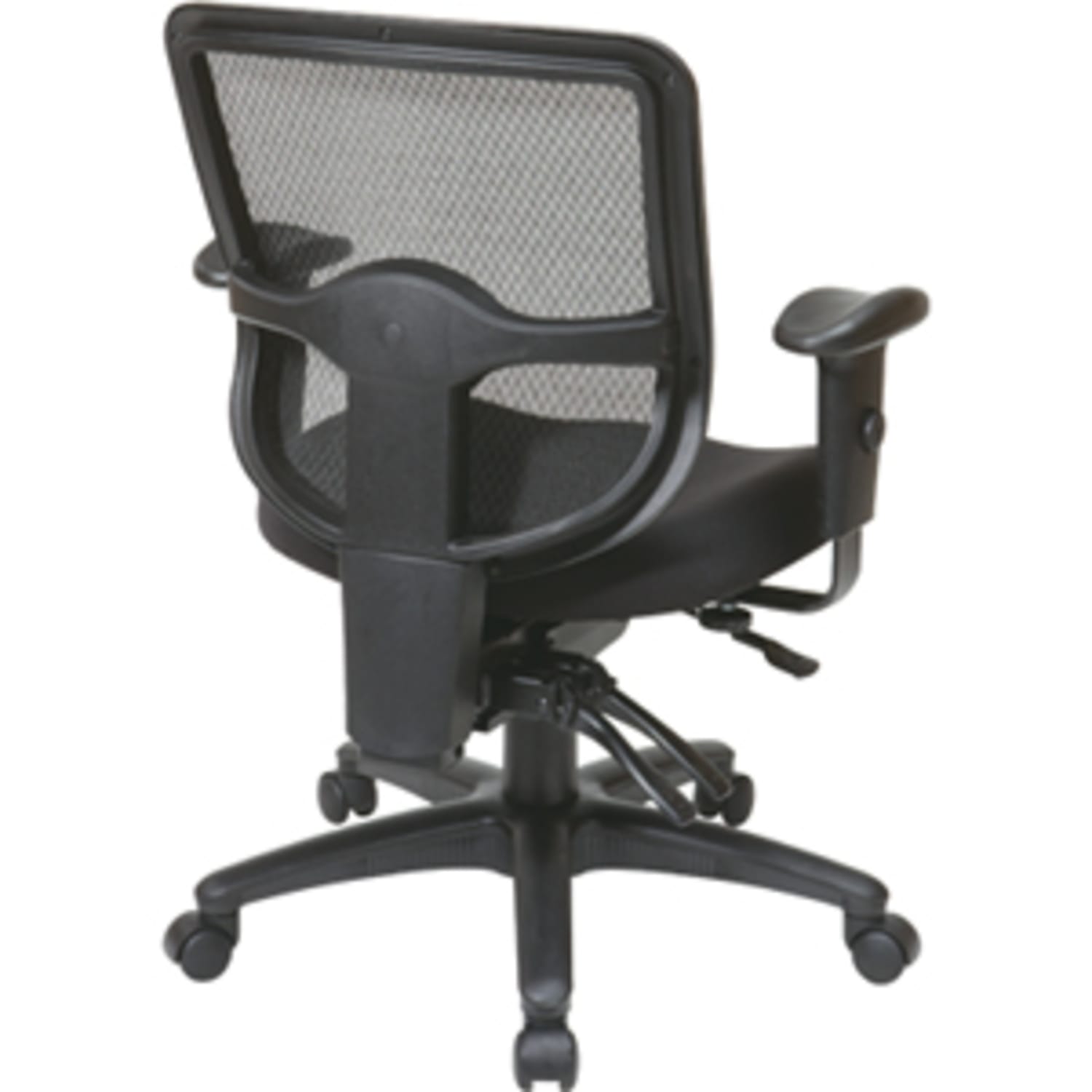 Office Star Pro Line II Pro Grid Ergonomic Task Chair With Adjustable Arms, Coal - Image 5