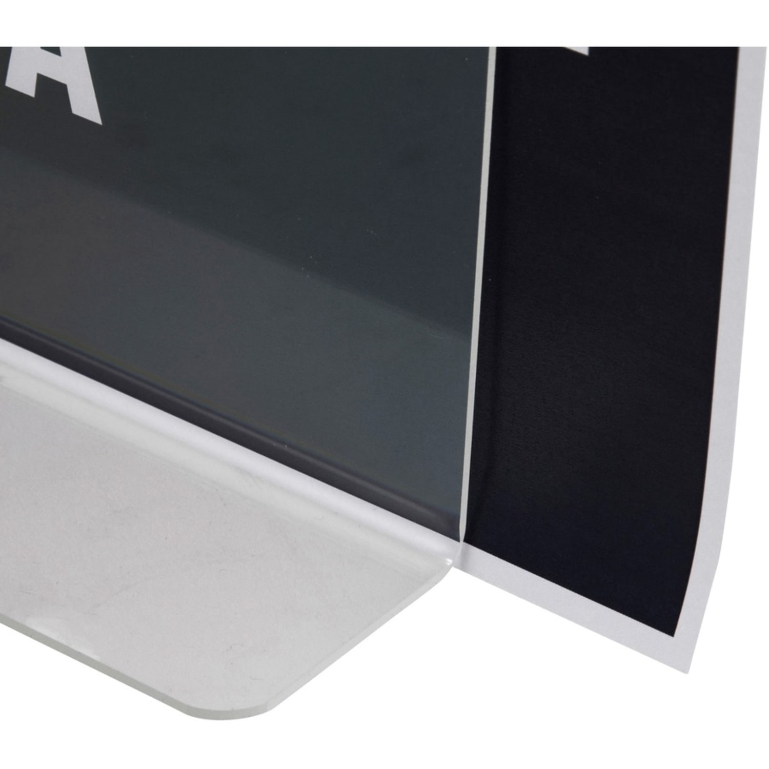 Nu Dell Acrylic Standing Sign Holder, 8 1/2in x 11in, Clear - Image 4