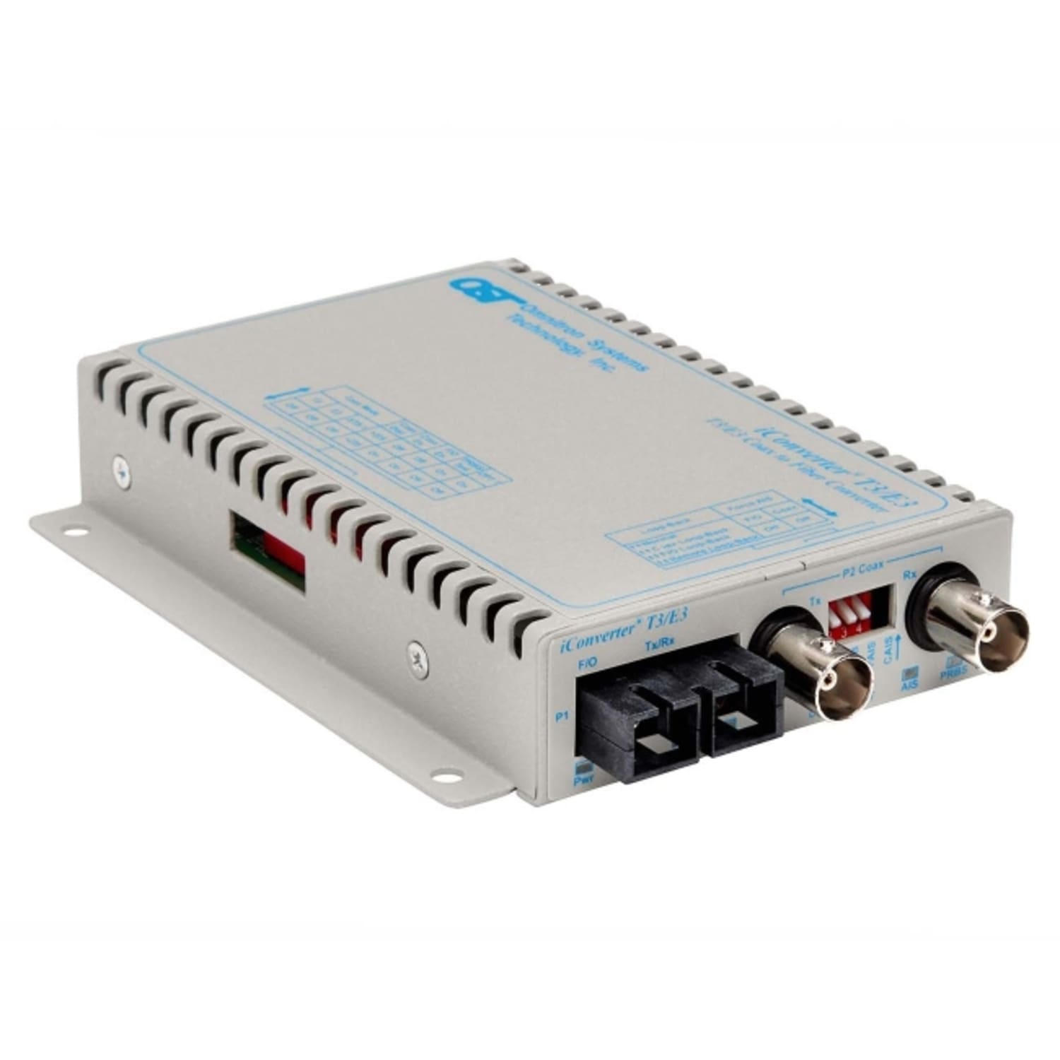 Omnitron iConverter T3/E3 Fiber Media Converter Coaxial SC Single-Mode 30km Wide Temp - 1x T3/E3/DS-3; 1x SC Single-mode - 8743-1-DW - Image 3